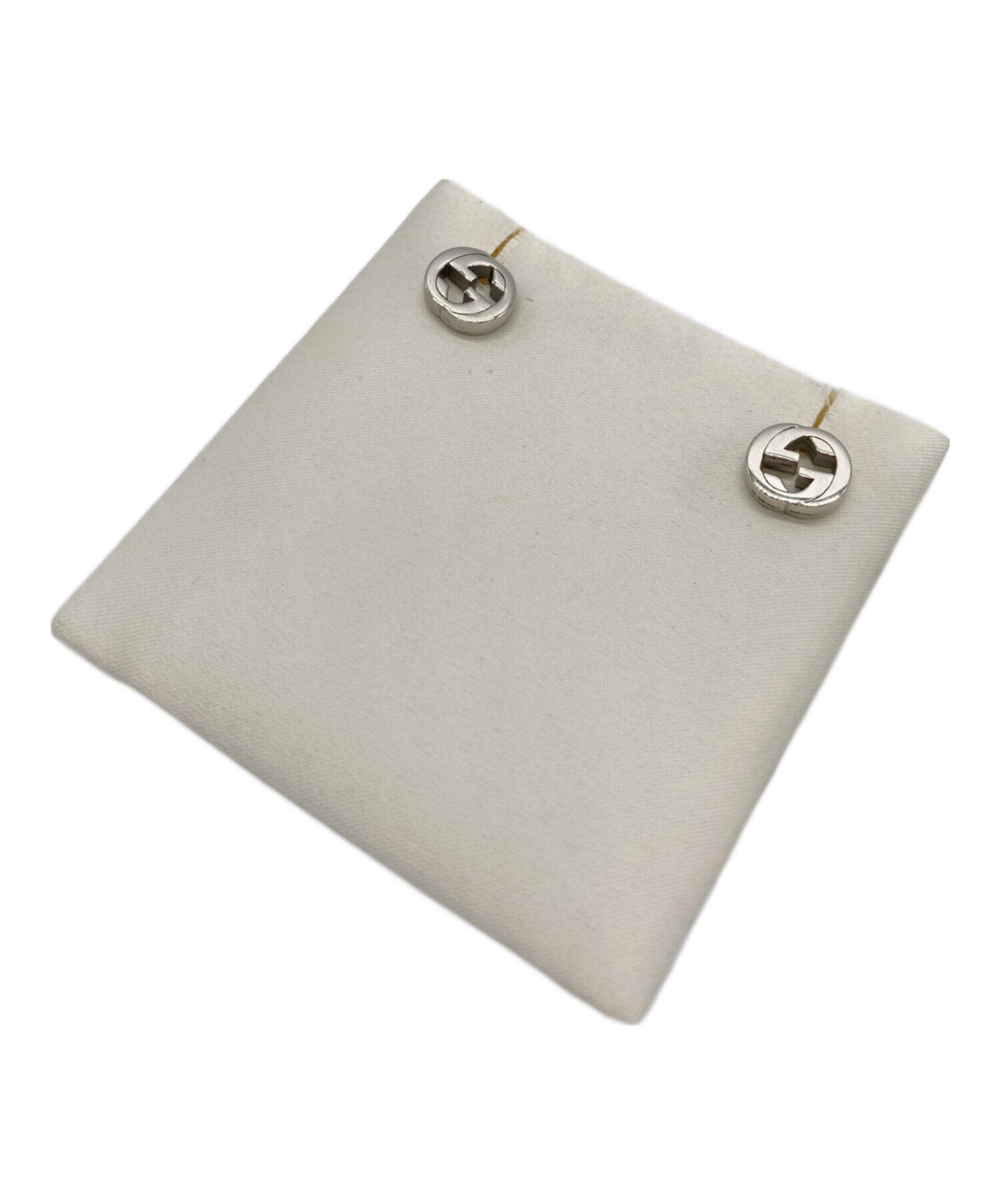 中古・古着通販】GUCCI (グッチ) インターロッキングスタッズピアス