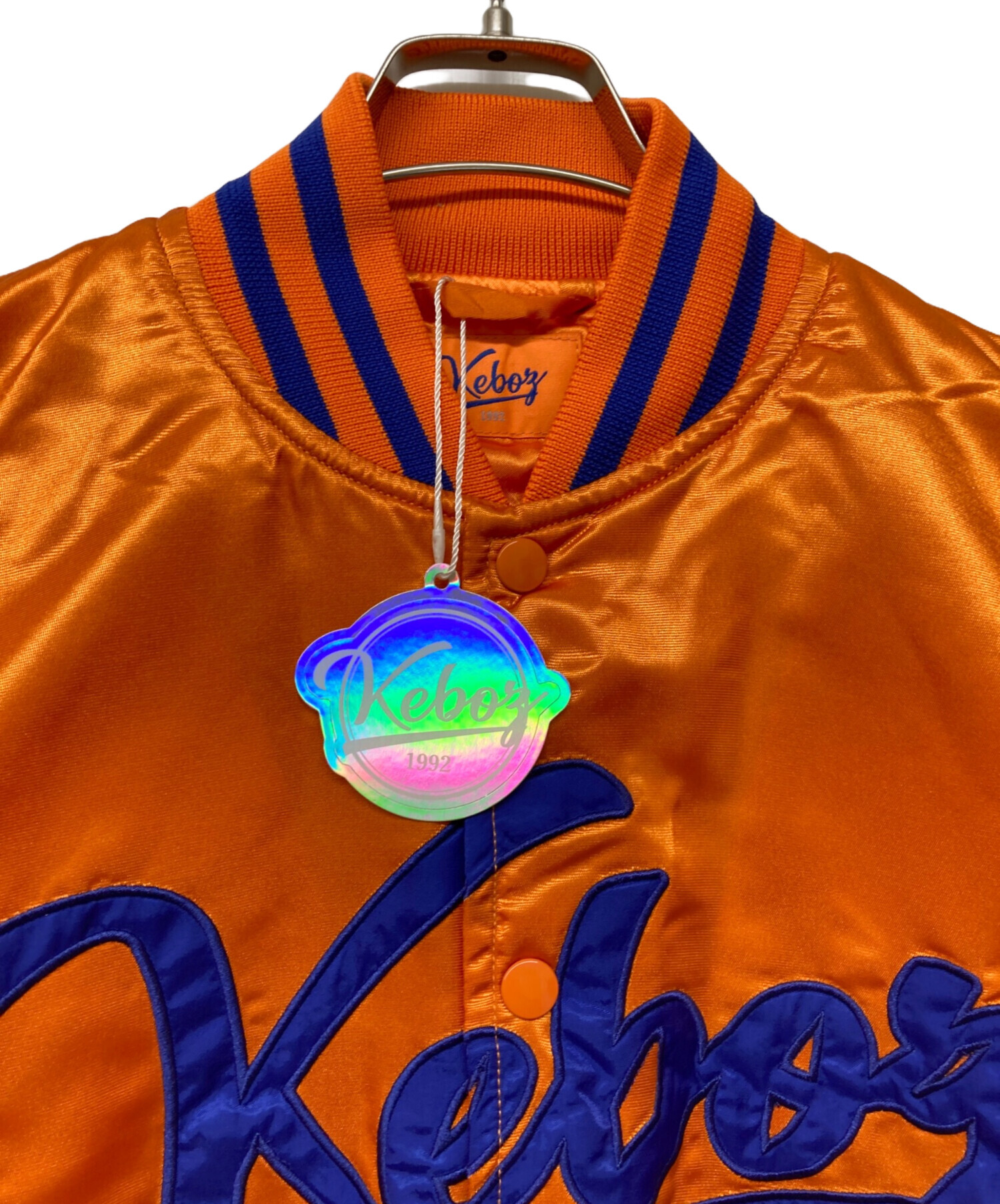中古・古着通販】KEBOZ (ケボズ) SATIN STADIUM JACKET【ORANGE