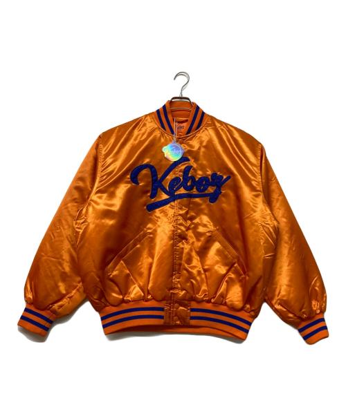 中古・古着通販】KEBOZ (ケボズ) SATIN STADIUM JACKET【ORANGE