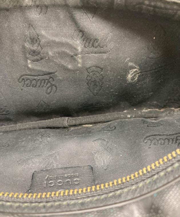 中古・古着通販】GUCCI (グッチ) GGインプリメウエストバッグ ブラック