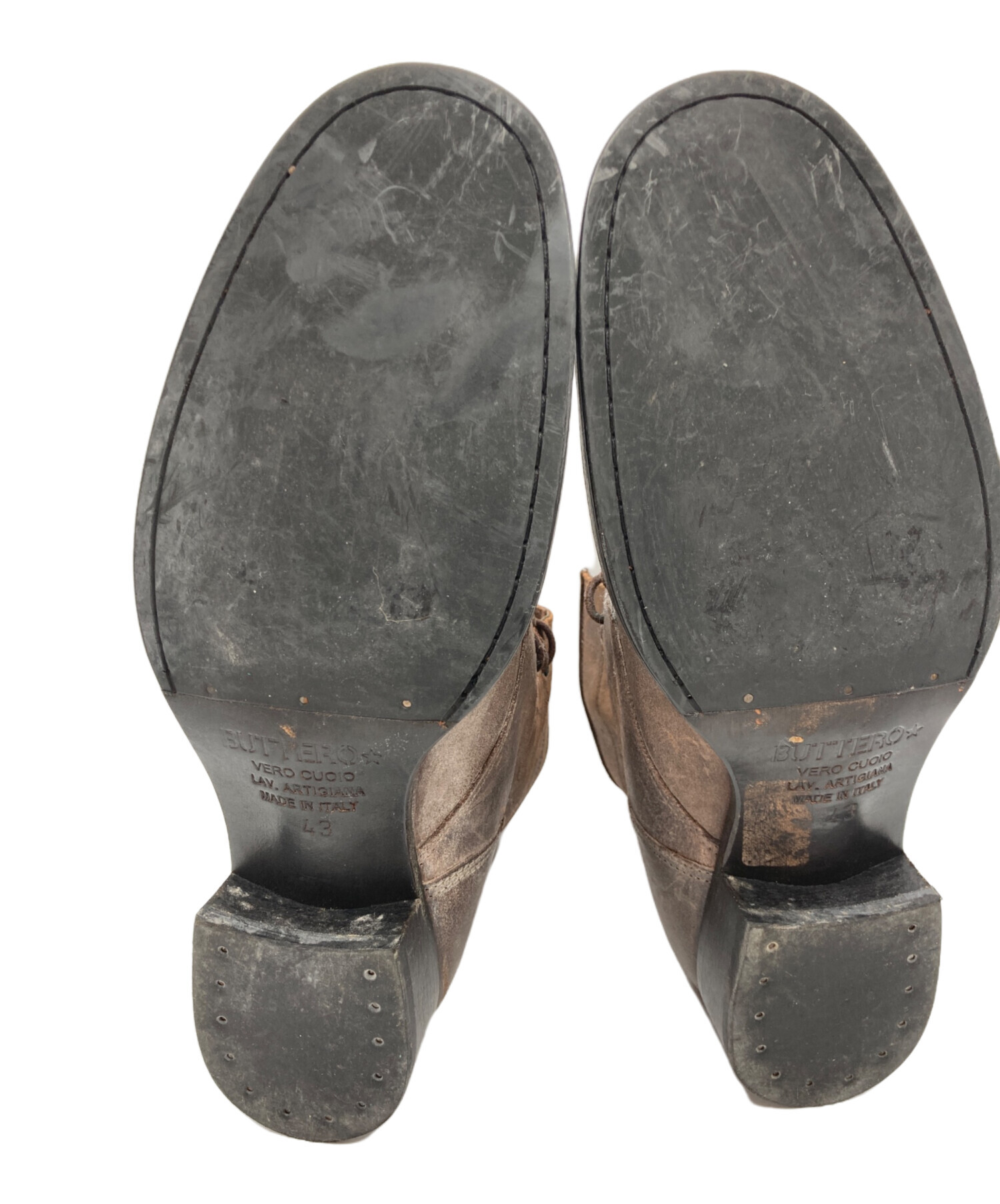 中古・古着通販】BUTTERO (ブッテロ) ブーツ ブラウン サイズ:43