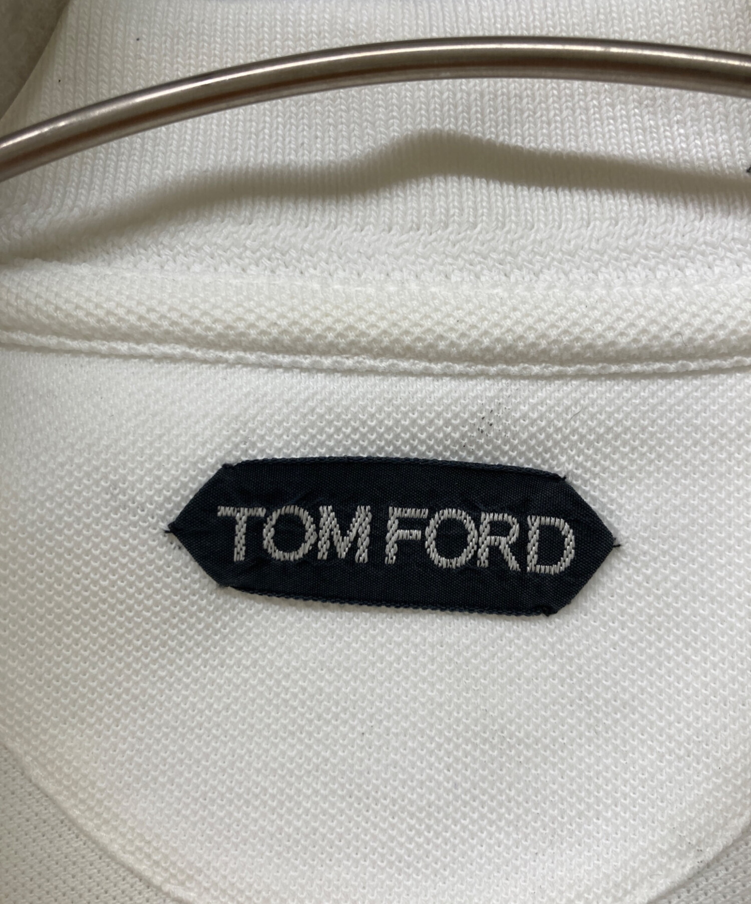 中古・古着通販】TOM FORD (トムフォード) ポロシャツ ホワイト サイズ