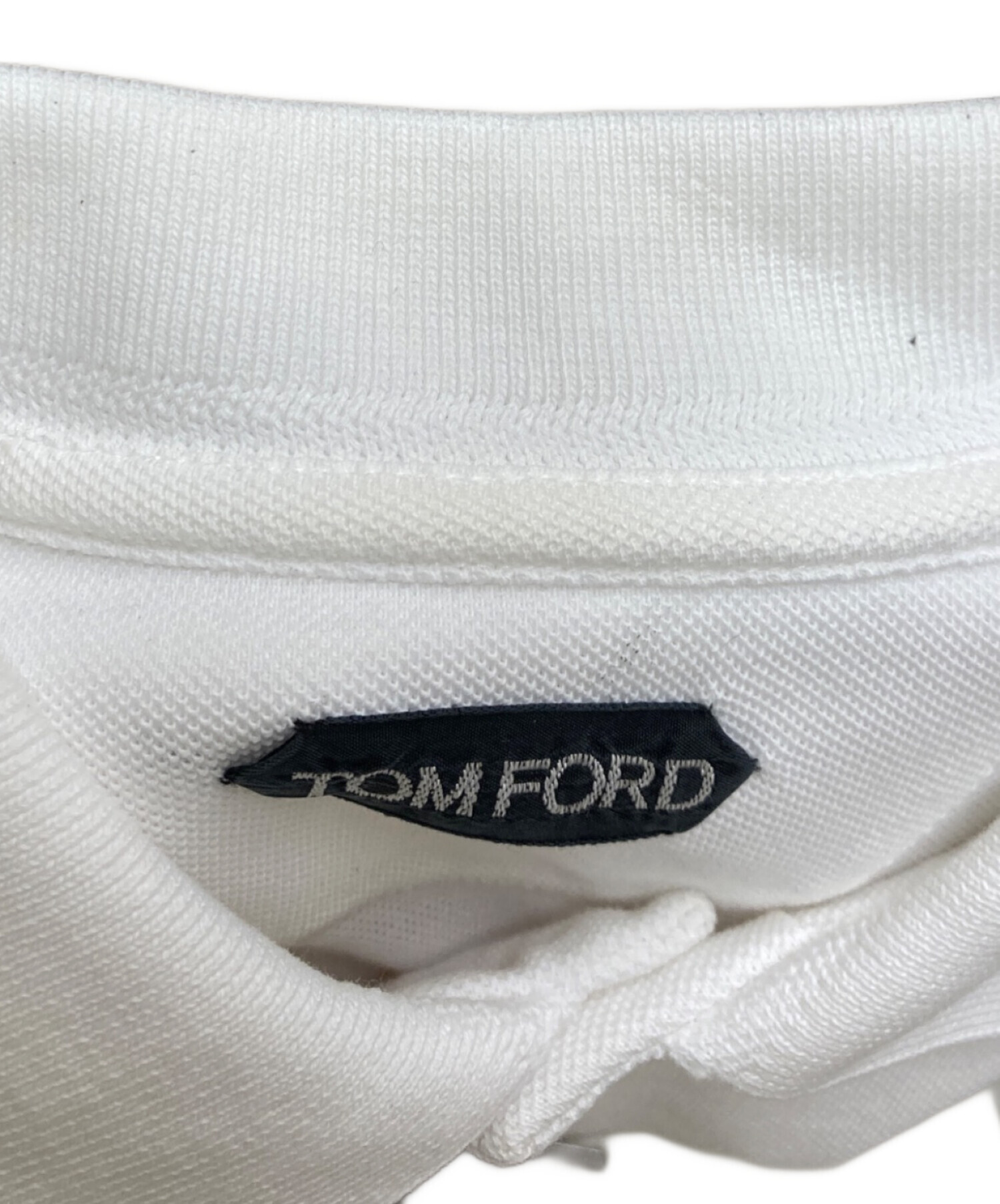 中古・古着通販】TOM FORD (トムフォード) ポロシャツ ホワイト サイズ