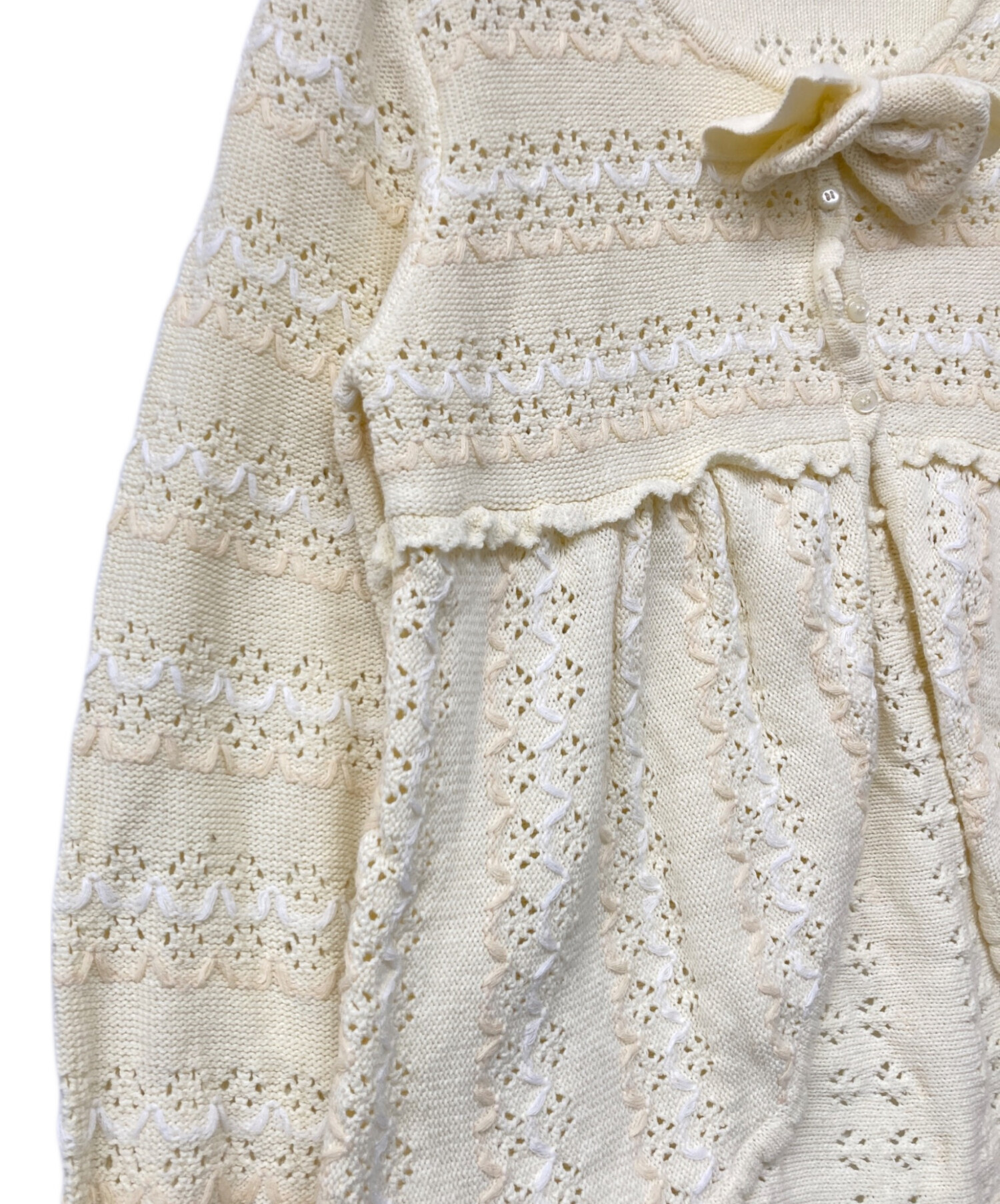 中古・古着通販】PINK HOUSE (ピンクハウス) スカラップ風刺繍ニット