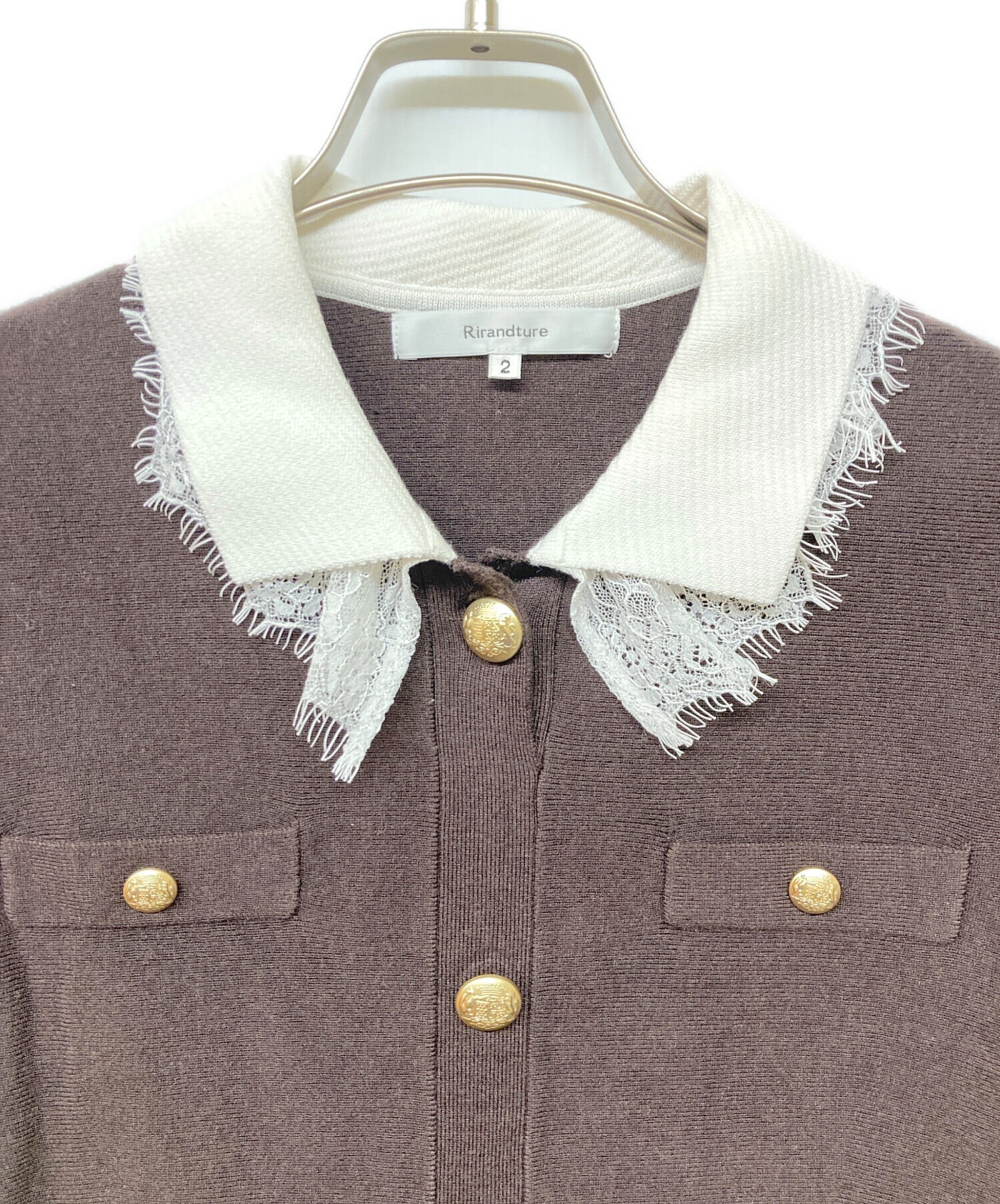 中古・古着通販】Rirandture (リランドチュール) レースカラーミニ