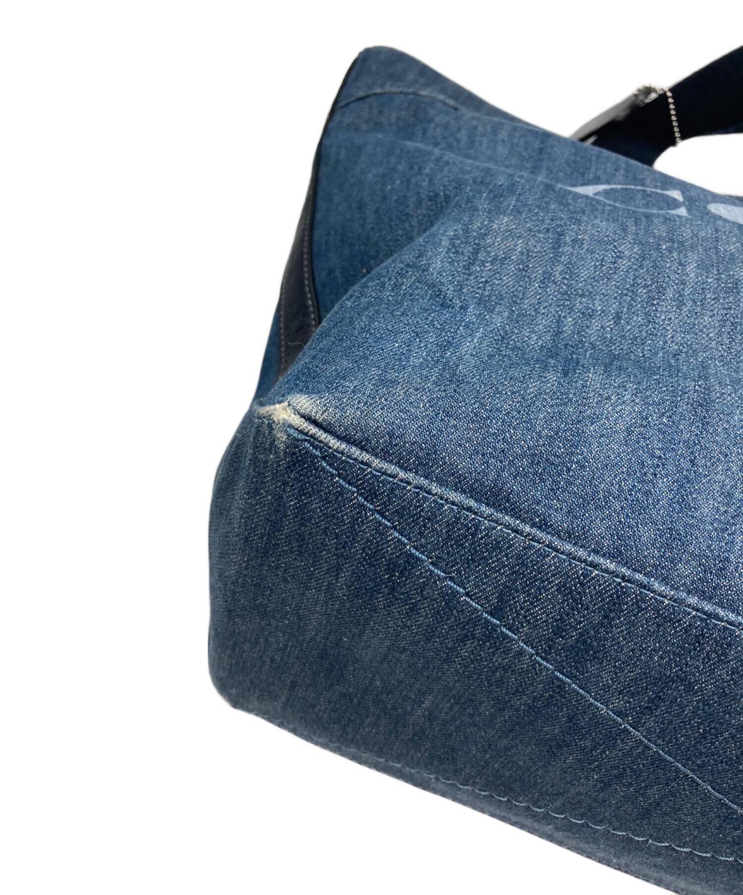 中古・古着通販】COACH (コーチ) デニムトートバッグ インディゴ