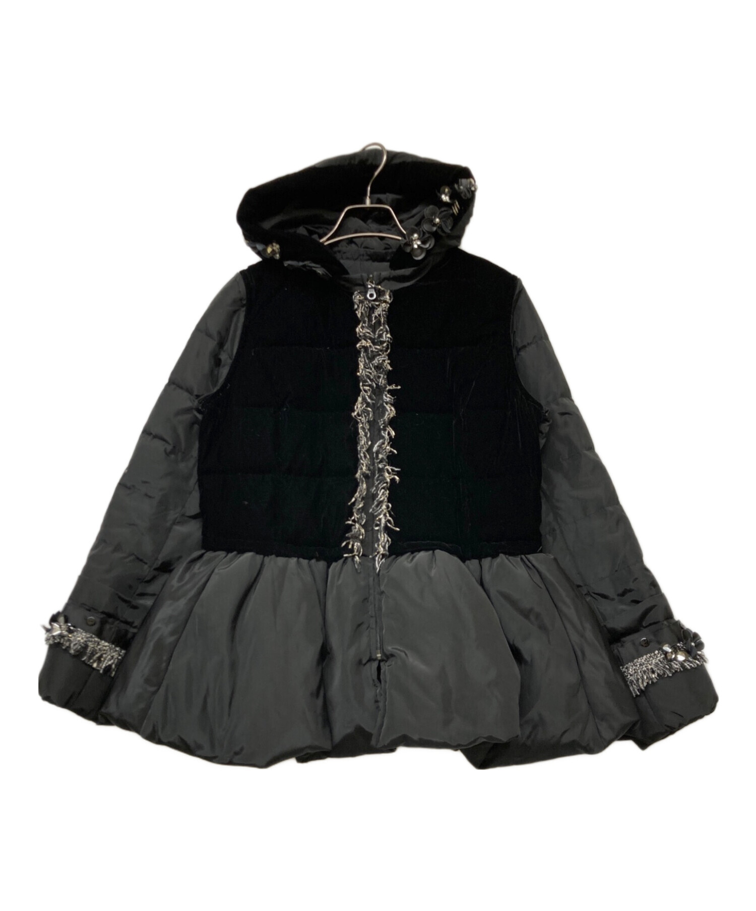 中古・古着通販】CHESTY (チェスティ) フリンジ2WAY中綿ジャケット 中古・古着通販】CHESTY (チェスティ) フリンジ2WAY中綿ジャケット