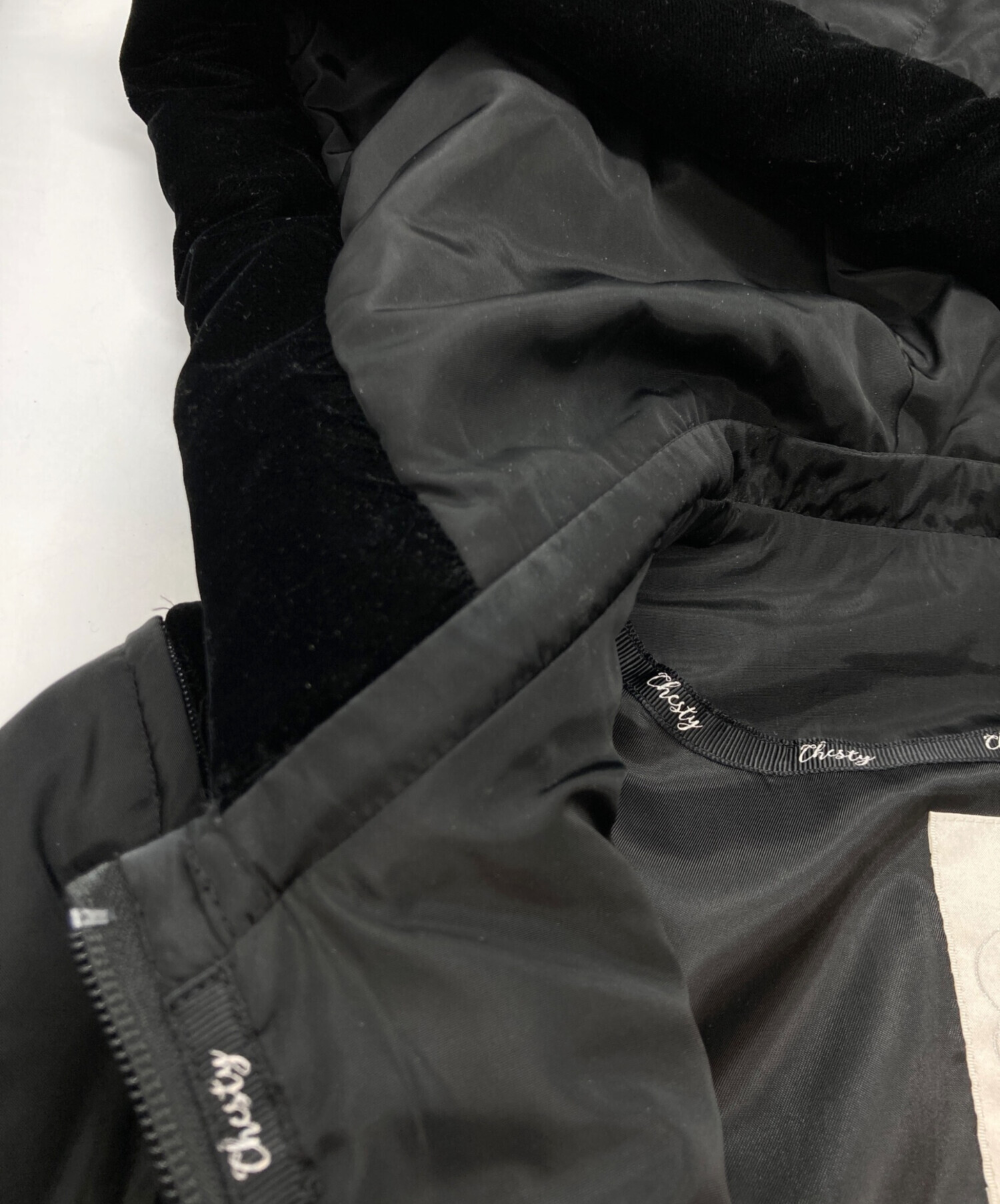 中古・古着通販】CHESTY (チェスティ) フリンジ2WAY中綿ジャケット 