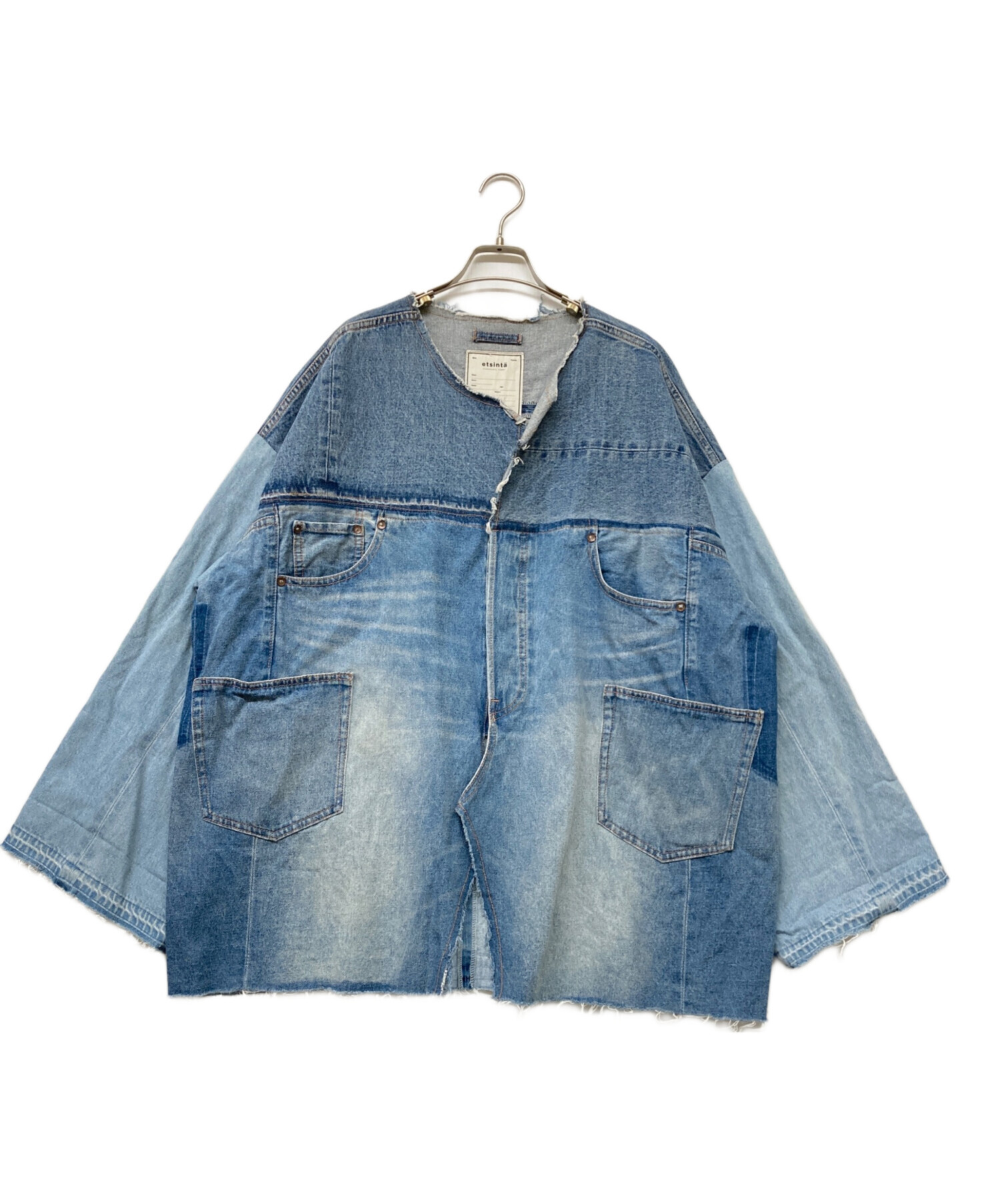 中古・古着通販】etsinta (エシンタ) リメイクデニムオーバー