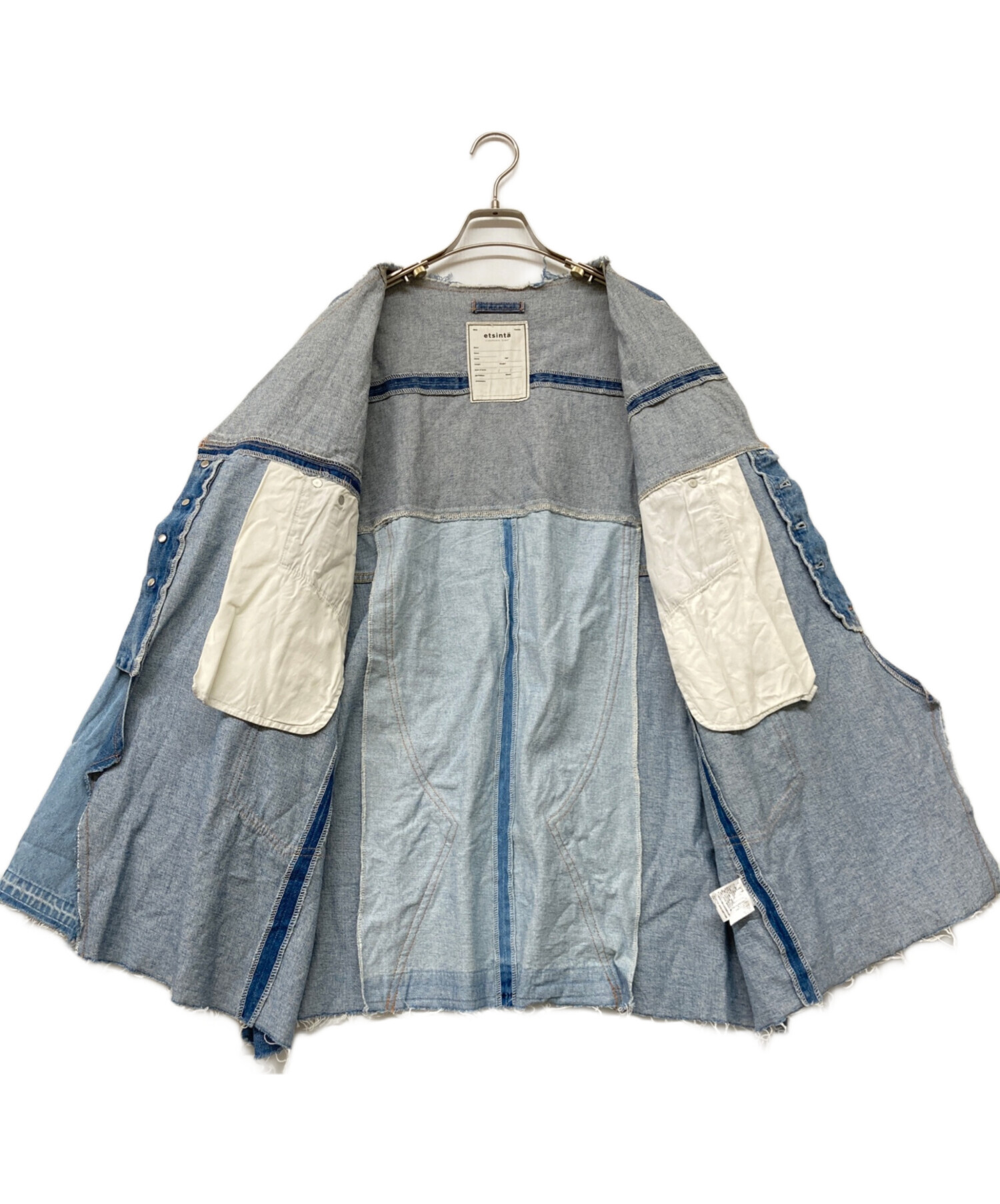中古・古着通販】etsinta (エシンタ) リメイクデニムオーバー
