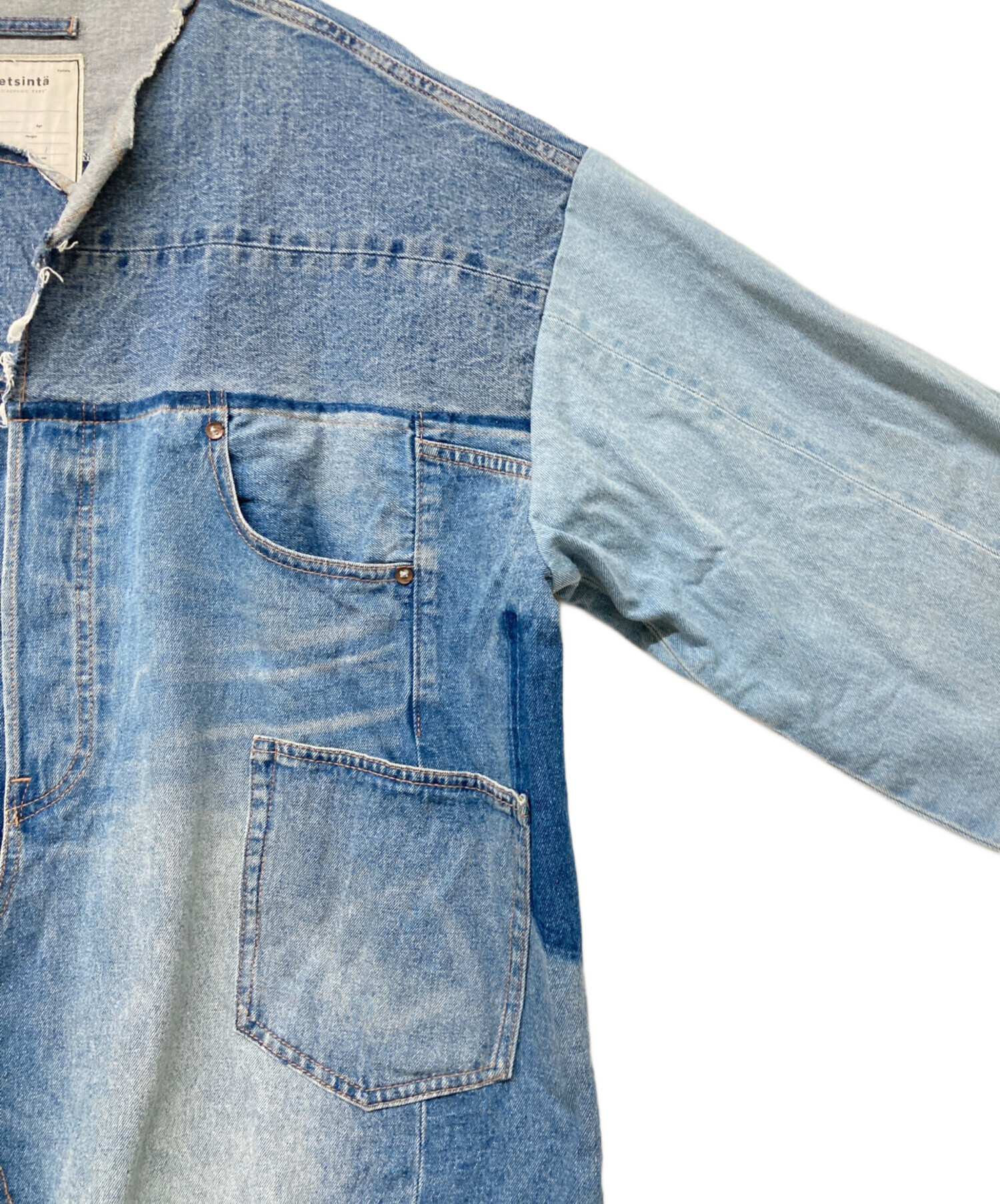 中古・古着通販】etsinta (エシンタ) リメイクデニムオーバー