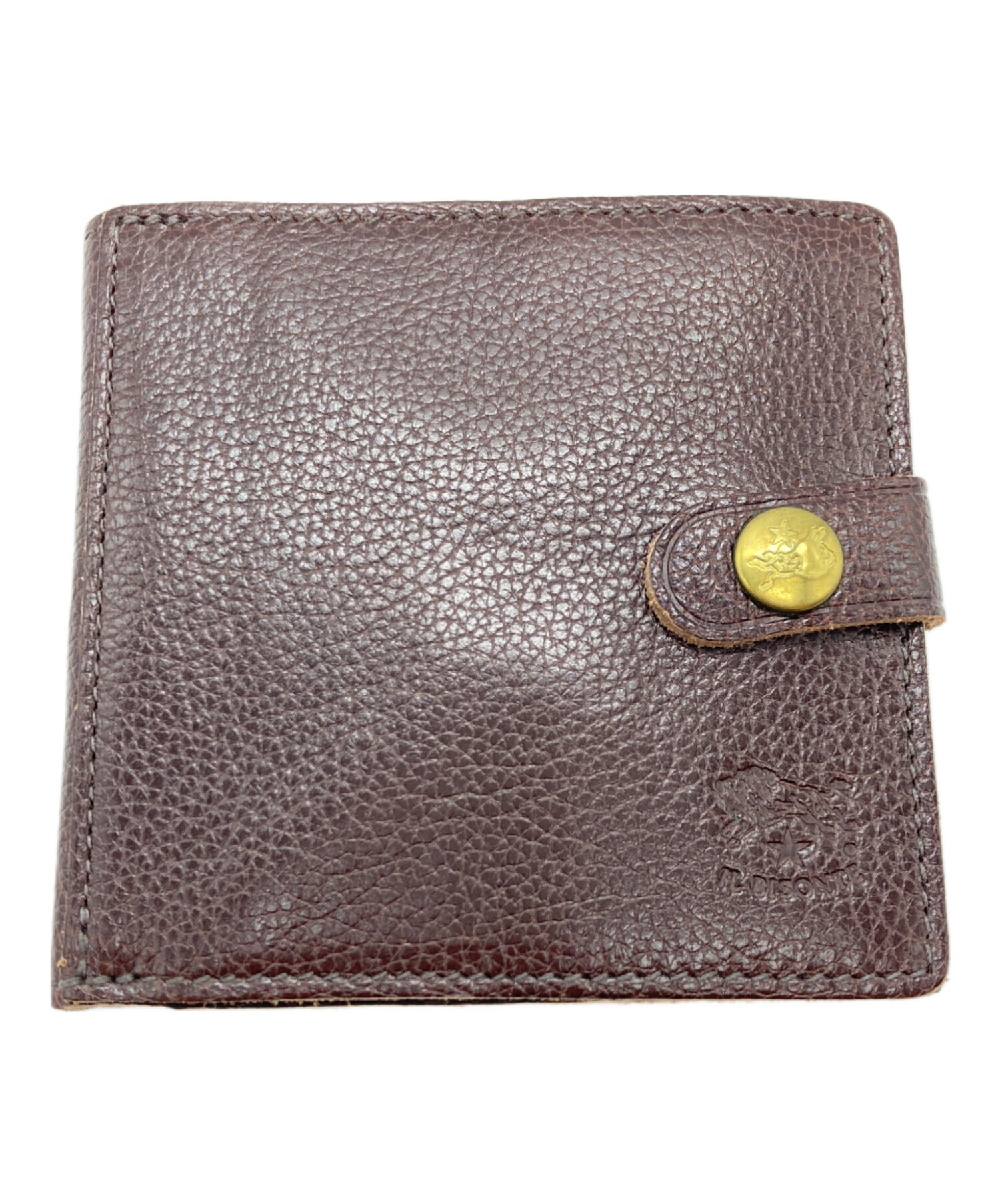 中古・古着通販】IL BISONTE (イル ビゾンテ) 2つ折り財布 ブラウン