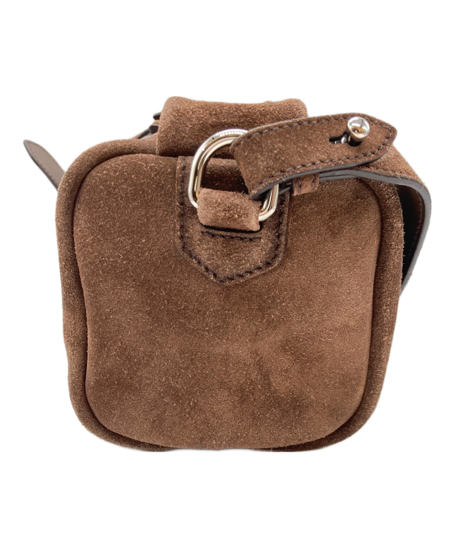 中古・古着通販】PRADA (プラダ) コーヒースウェードショルダーバッグ