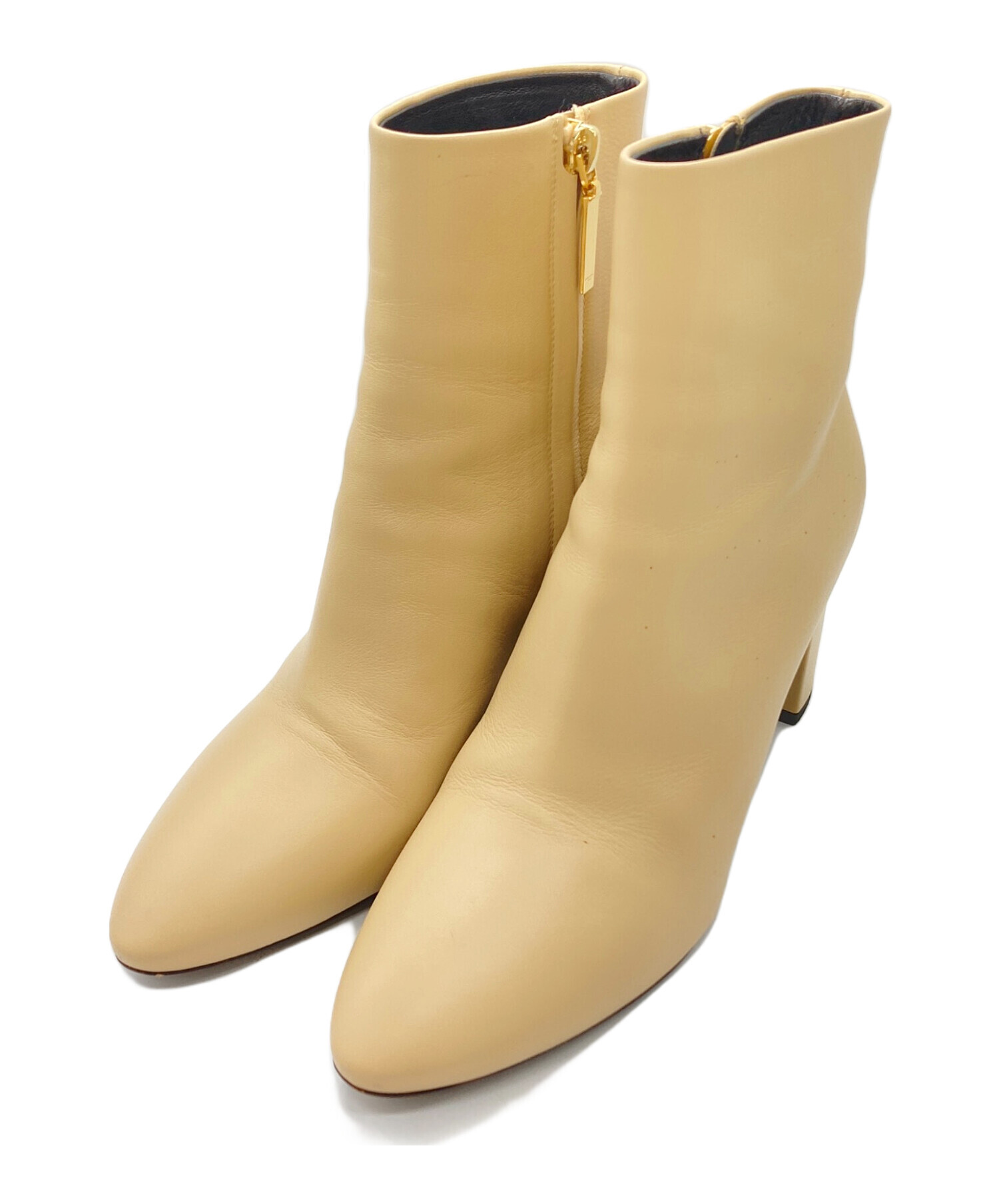 Saint Laurent Paris サンローランパリ サイドジップブーツ ベージュ サイズ SIZE 37