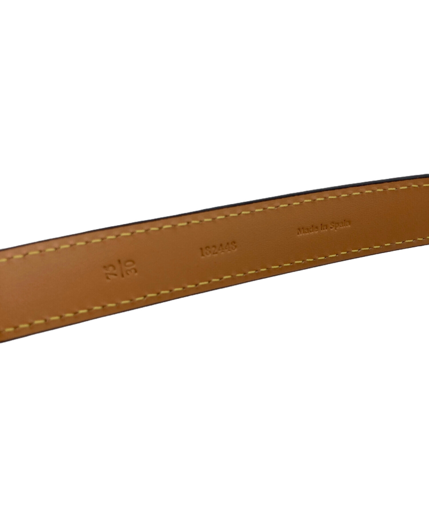 中古・古着通販】LOEWE (ロエベ) アナグラムレザーベルト ブラック