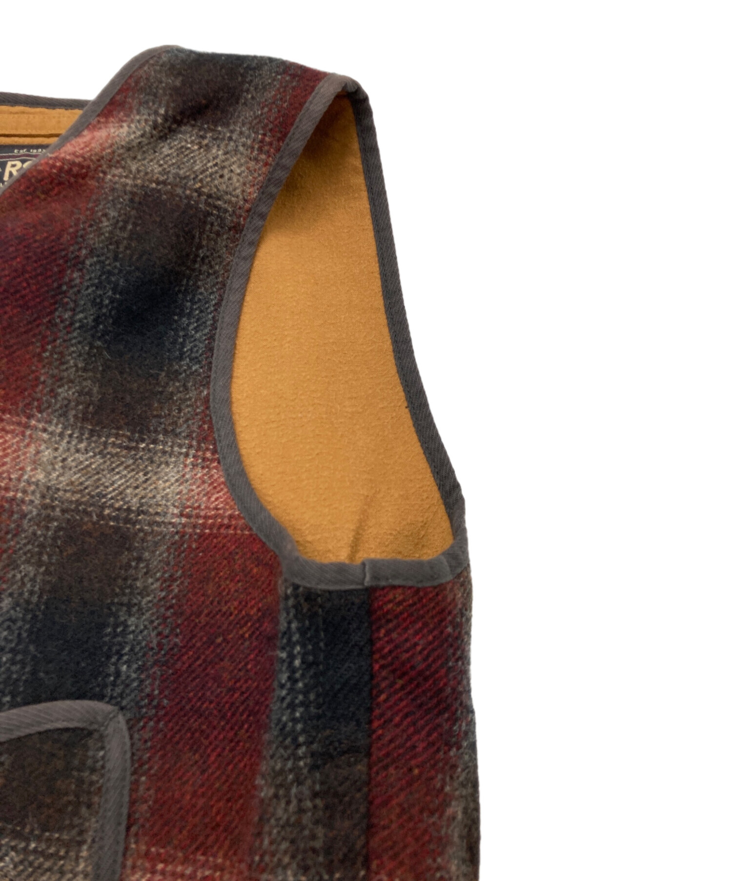 中古・古着通販】RRL (ダブルアールエル) チェック柄ウールベスト