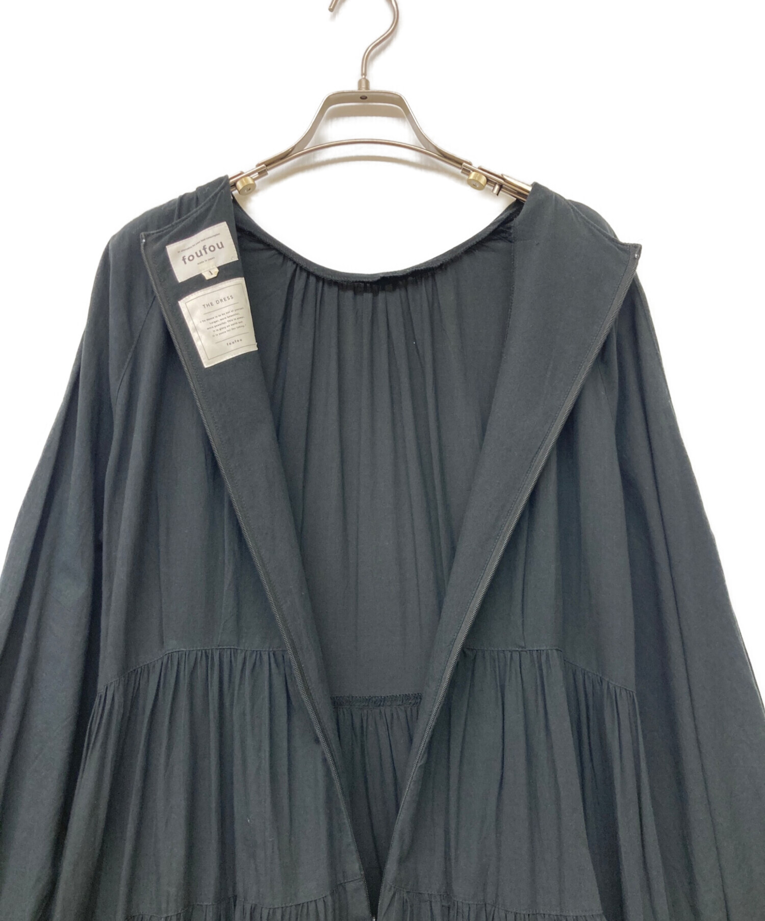 中古・古着通販】foufou (フーフー) raglan sleeves tiered dress