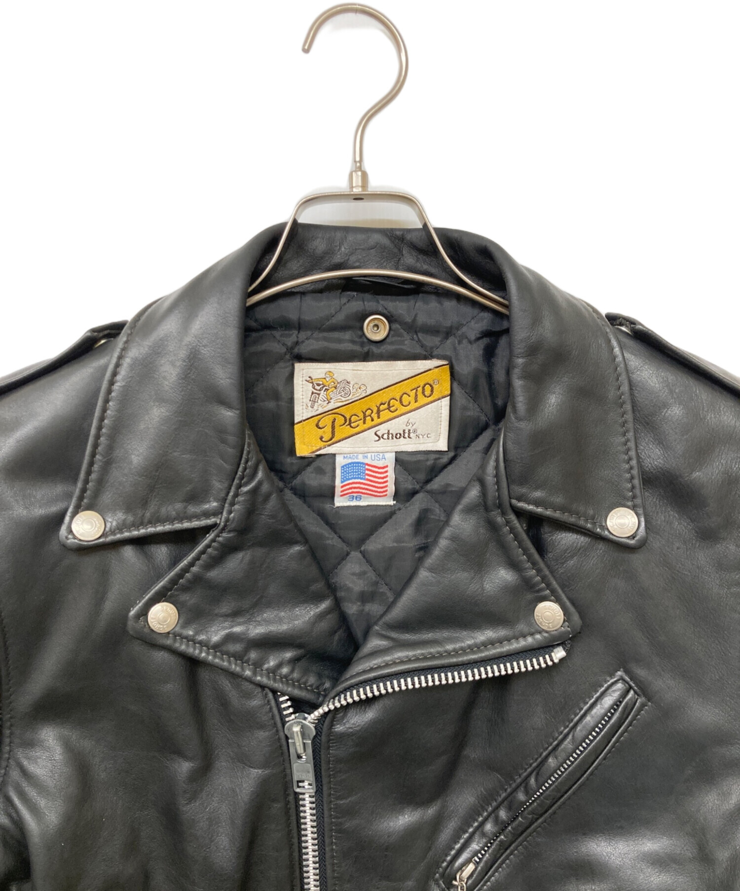 中古・古着通販】Schott (ショット) ダブルライダースジャケット