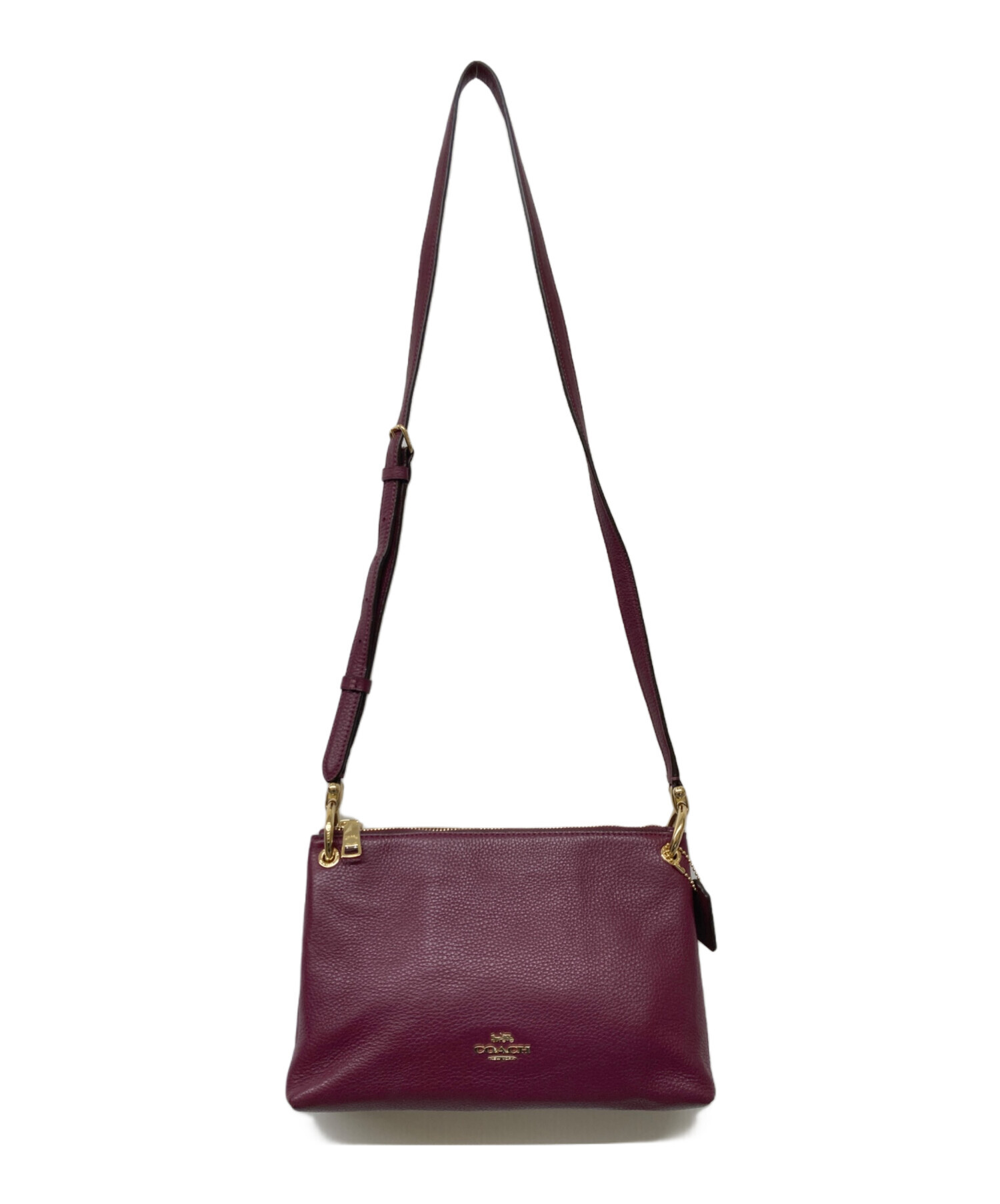 中古・古着通販】COACH (コーチ) ショルダーバッグ ボルドー｜ブランド