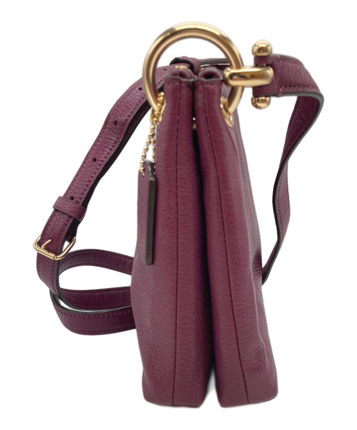 中古・古着通販】COACH (コーチ) ショルダーバッグ ボルドー｜ブランド