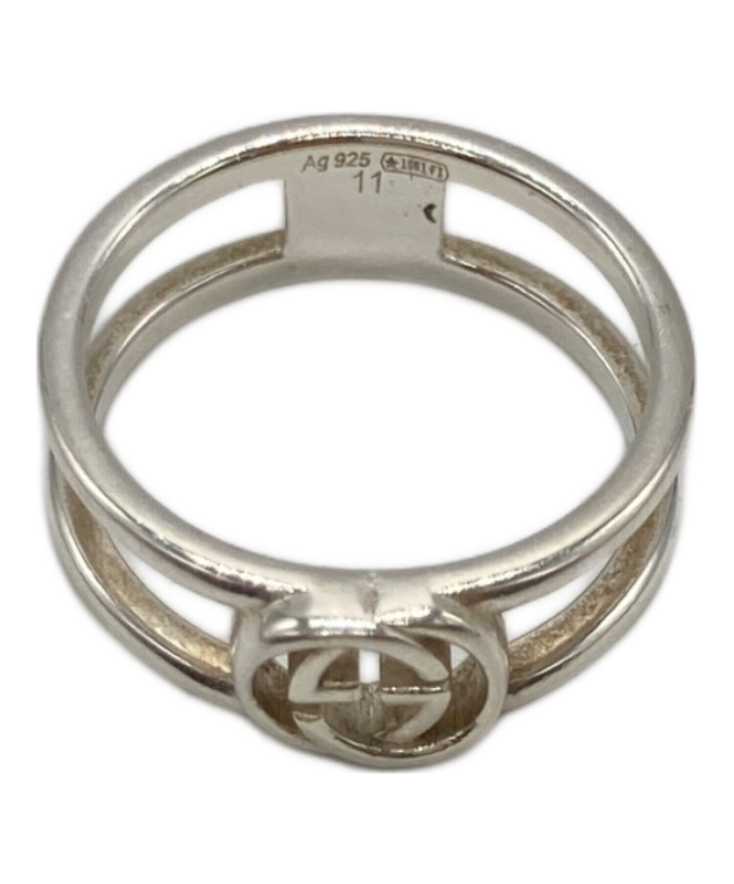 GUCCI / グッチ インターロッキング リング シルバー925 13号 GUCCI 約