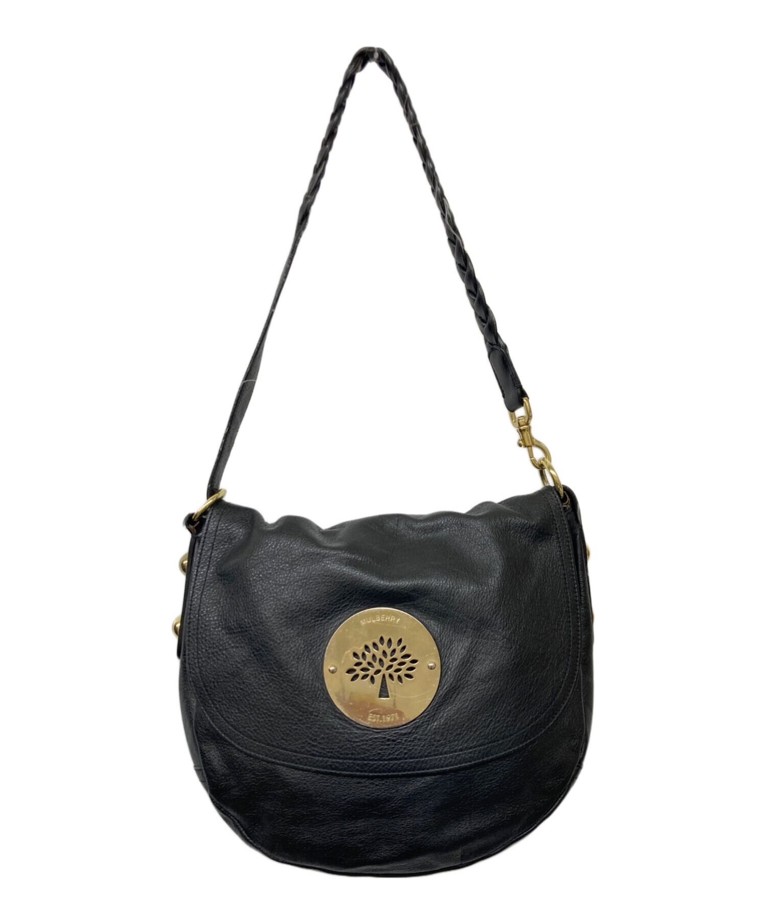 中古・古着通販】MULBERRY (マルベリー) フラップレザーショルダー 