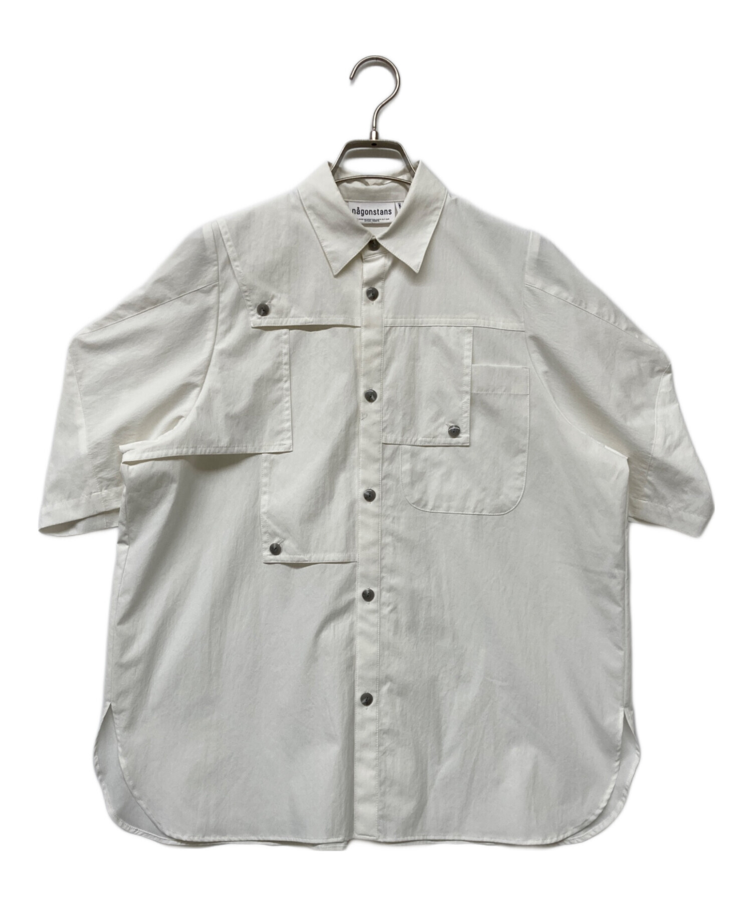 中古・古着通販】nagonstans (ナゴンスタンス) 3/4-sleeves shirt