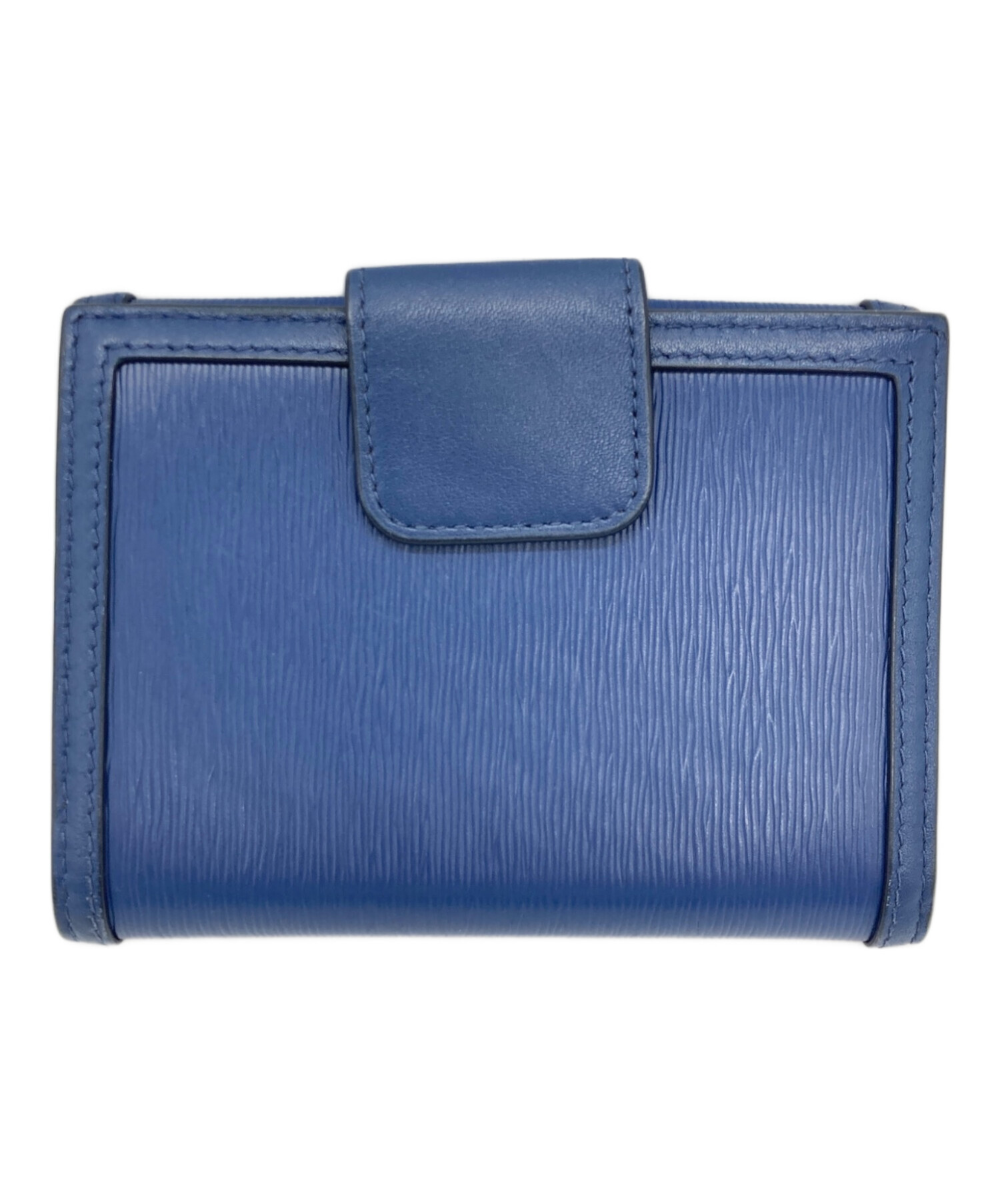 プラダ コンパクトウォレット  【Bランク】【中古】 中古・古着通販】PRADA (プラダ) コンパクトウォレット ブラック
