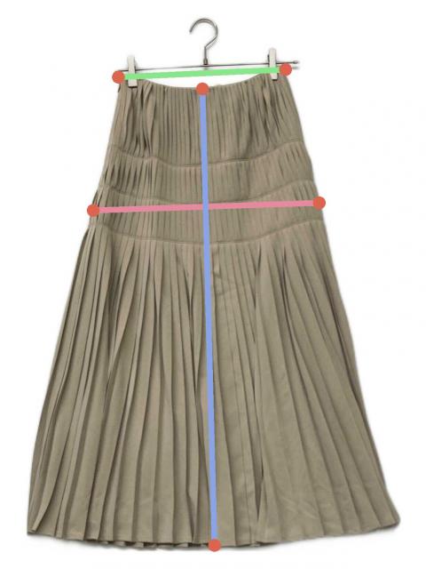 中古・古着通販】L'AUBE BLANC 25SS Powder Satin Pleats Tiered Skirt