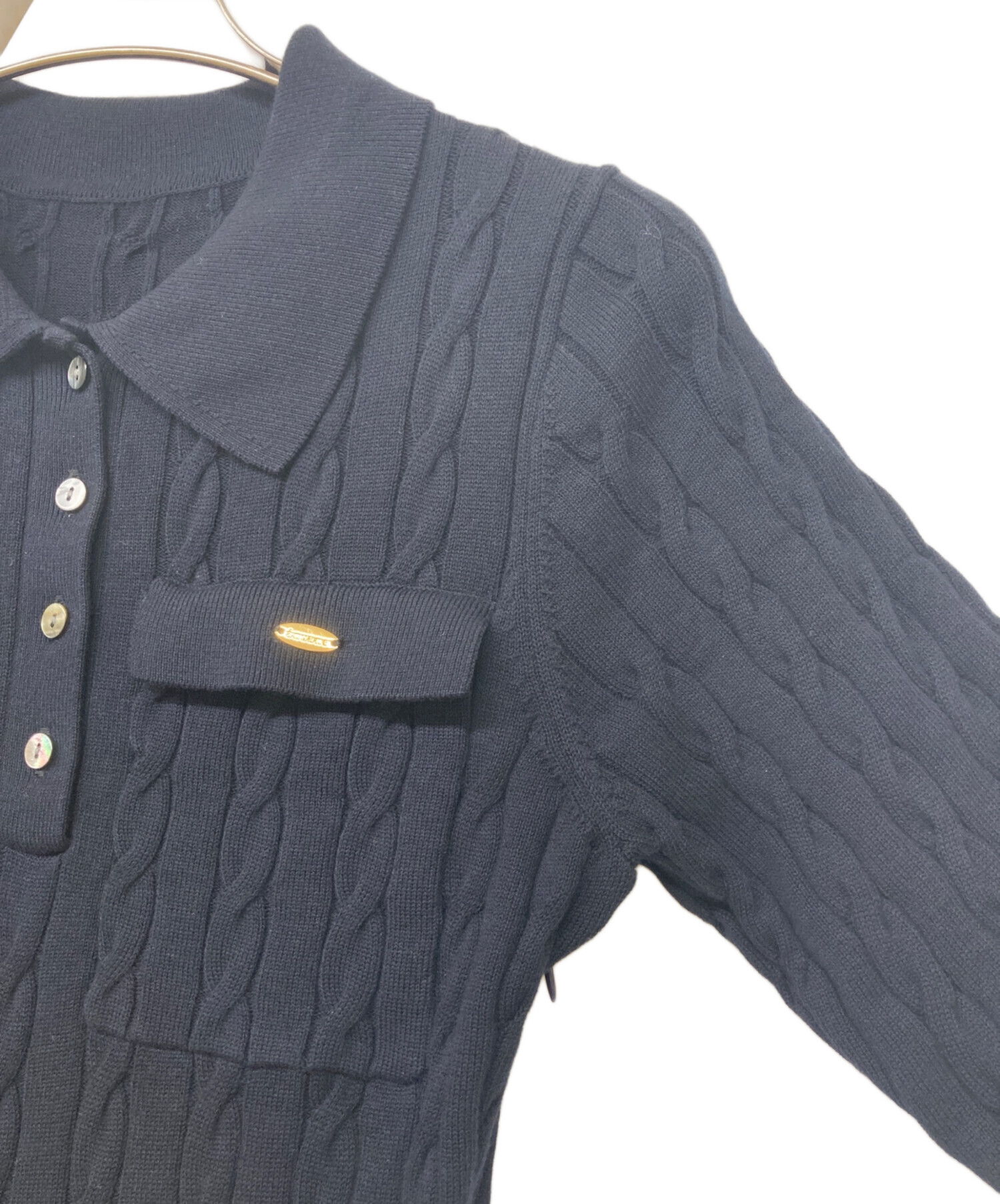 中古・古着通販】anuans (アニュアンス) 26SS ケーブルポロドッキング