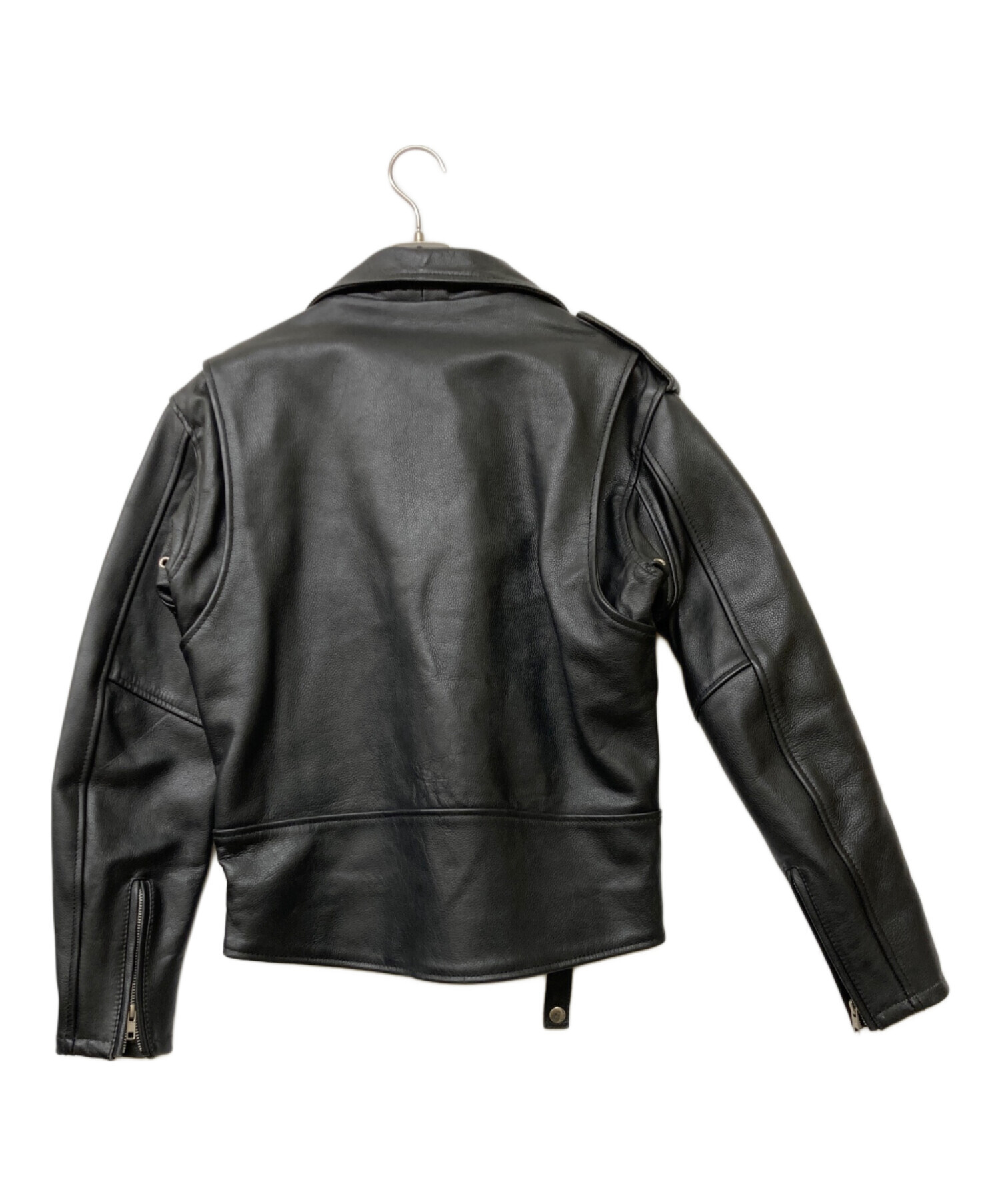 購入いただけます Rookie Leathers ブラック ダブルライダース LL 
