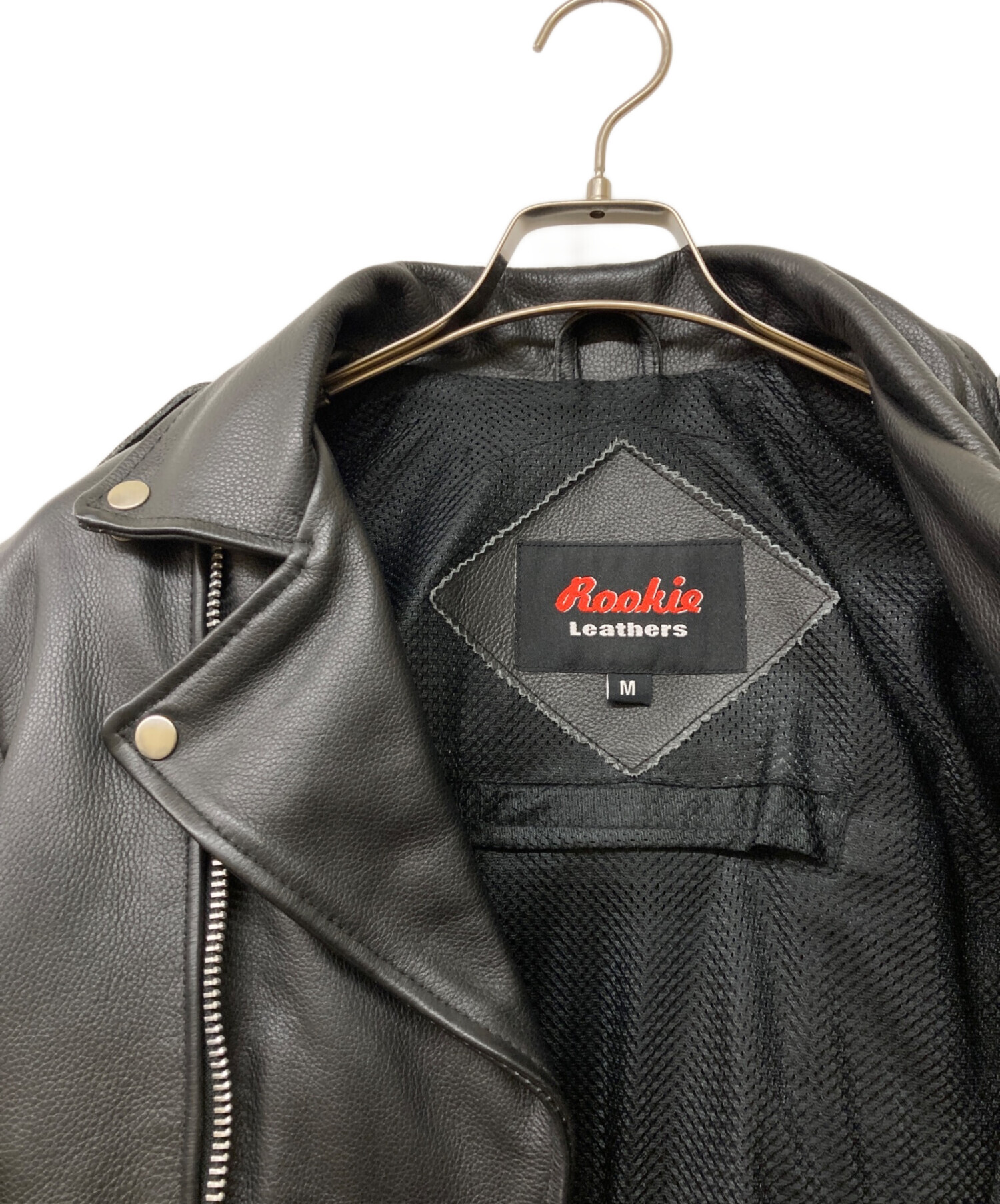 購入いただけます Rookie Leathers ブラック ダブルライダース LL 