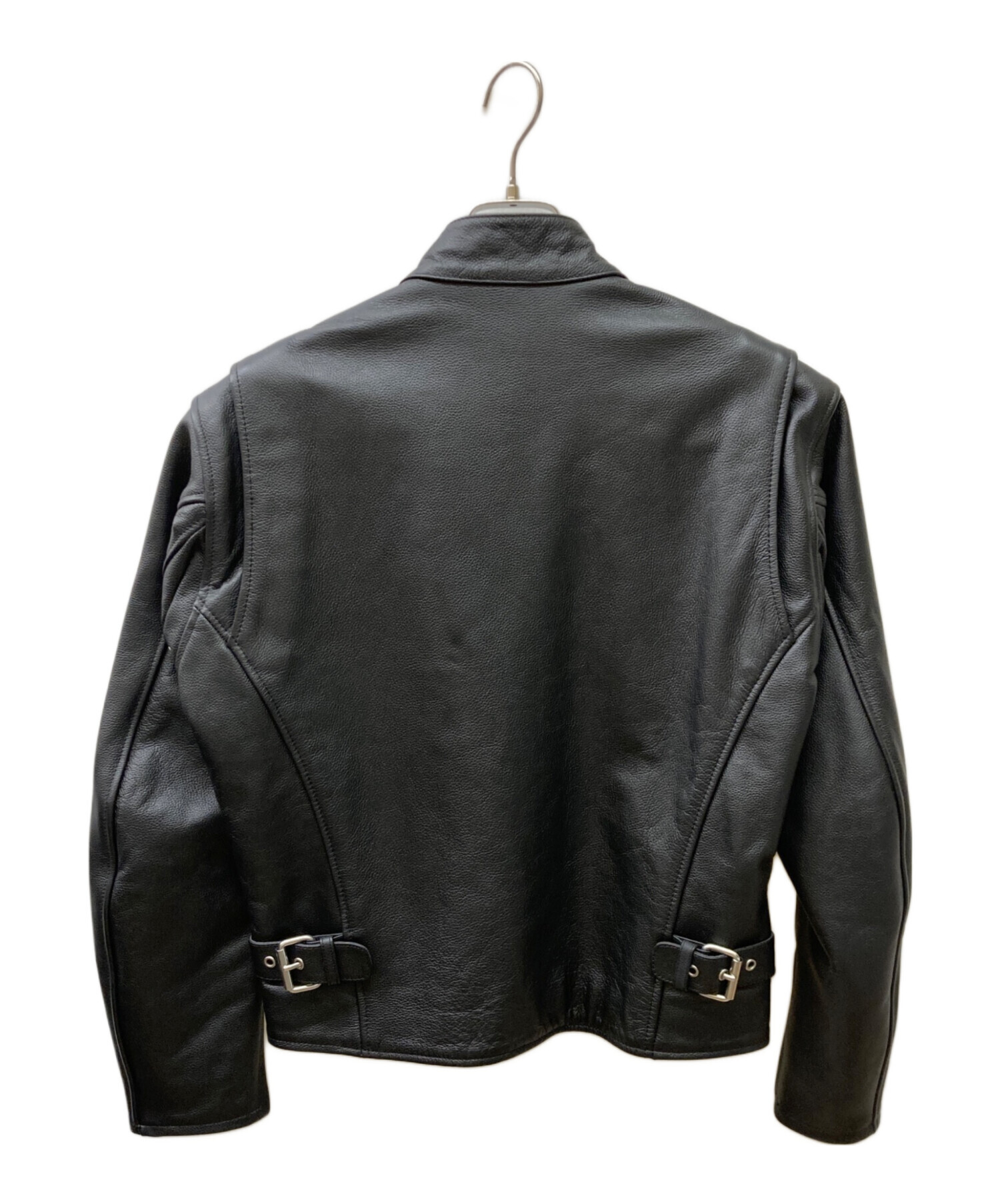 美品✨Rookie Leather 牛革レザージャケット　シングルライダースM黒 中古・古着通販】Rookie (ルーキー) シングルライダースジャケット