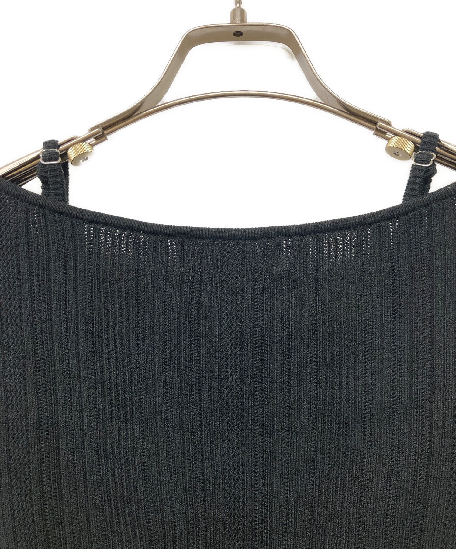 中古・古着通販】ANDMARY (アンドマリー) キャミ付きニット ブラック