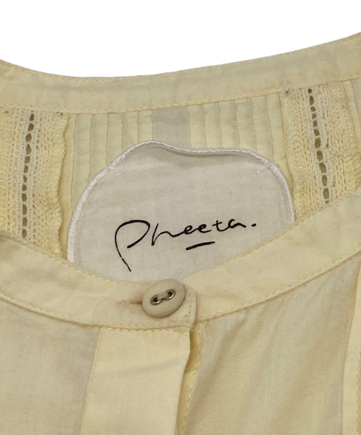 中古・古着通販】pheeta (フィータ) Trinity ピンタックバンドカラー