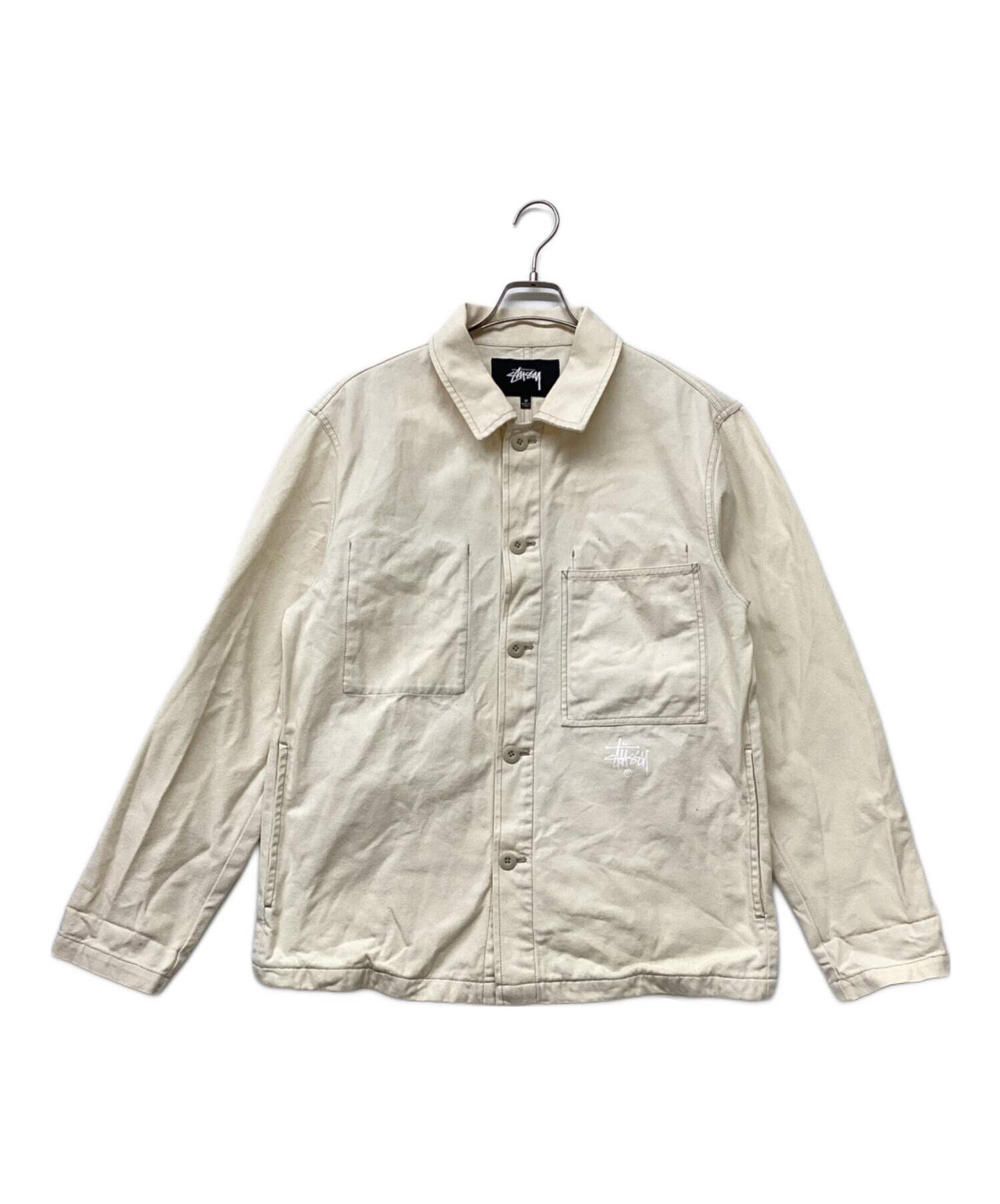 中古・古着通販】stussy (ステューシー) Canvas Shop JKT ホワイト