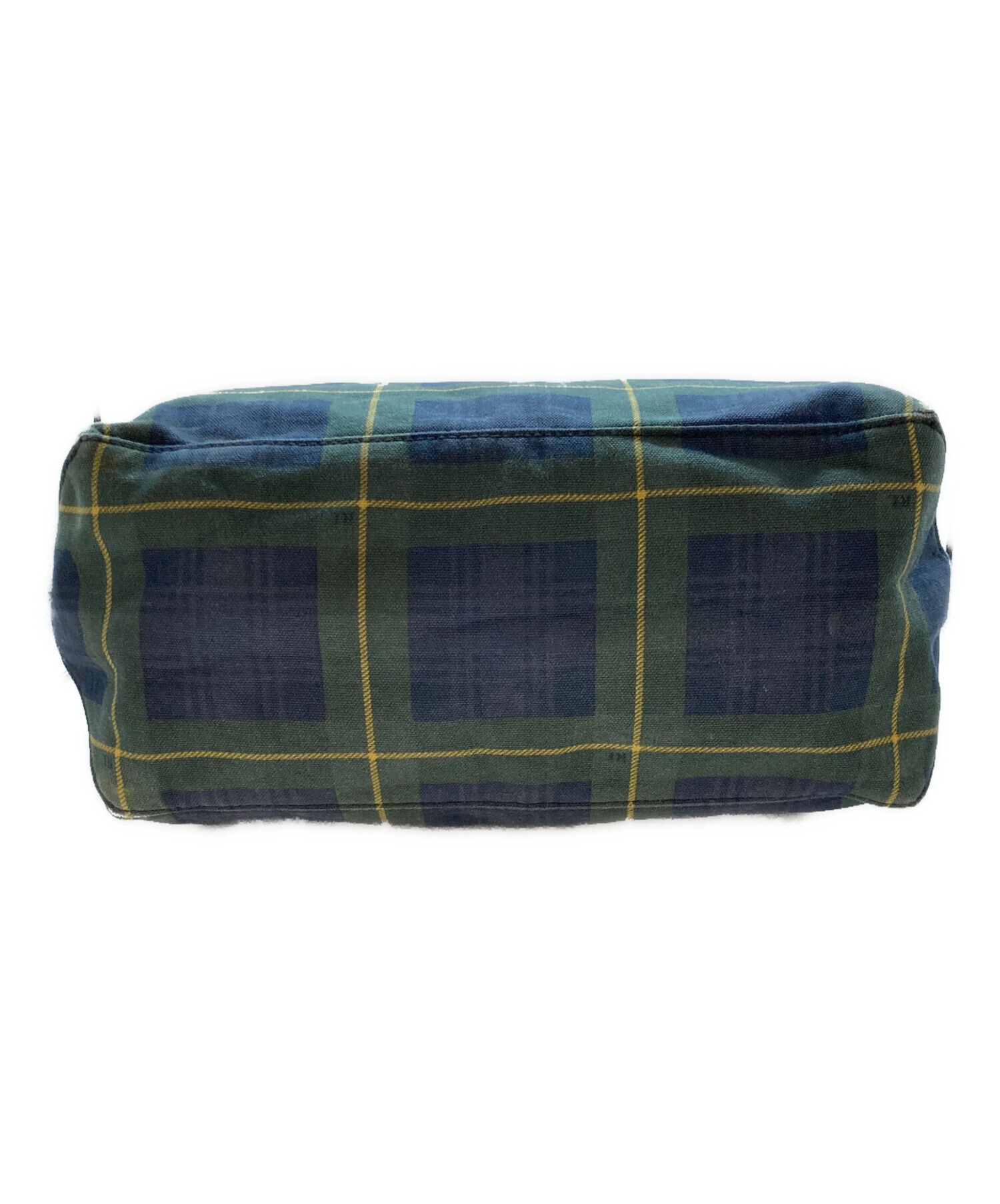 ラルフローレン トートバッグ タータンチェック ショルダーバッグ A4 収納可 中古・古着通販】RALPH LAUREN (ラルフローレン) タータンチェック