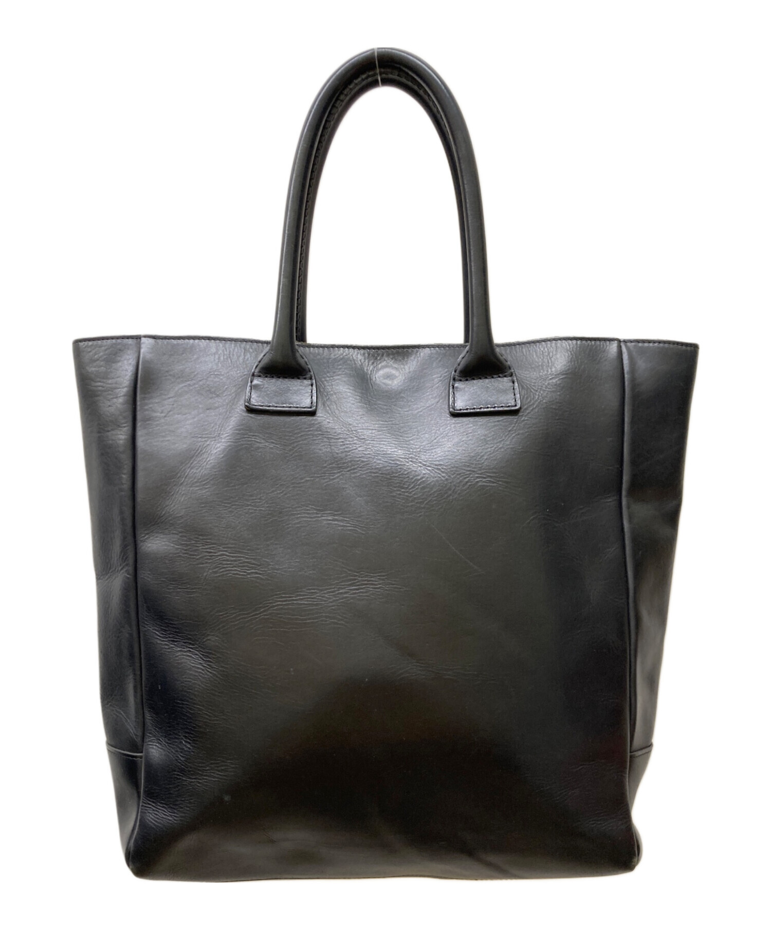 中古・古着通販】PORTER (ポーター) レザートートバッグ ブラック