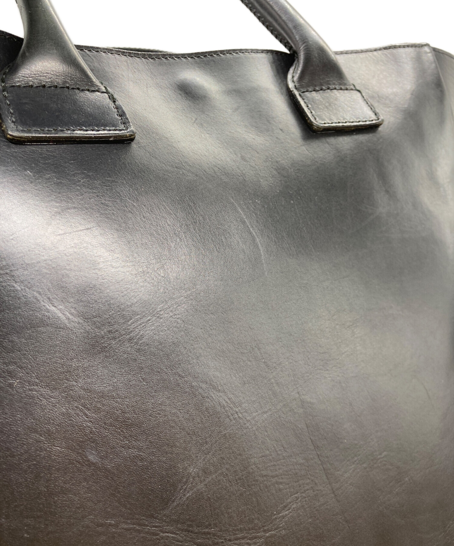 中古・古着通販】PORTER (ポーター) レザートートバッグ ブラック