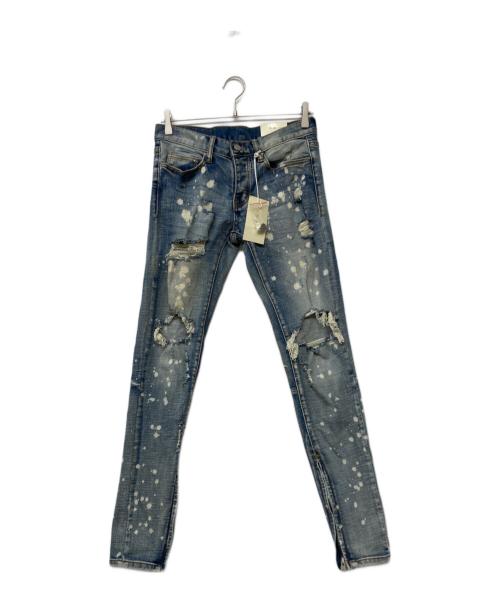 中古・古着通販】MNML (ミニマル) ダメージ加工デニムパンツ