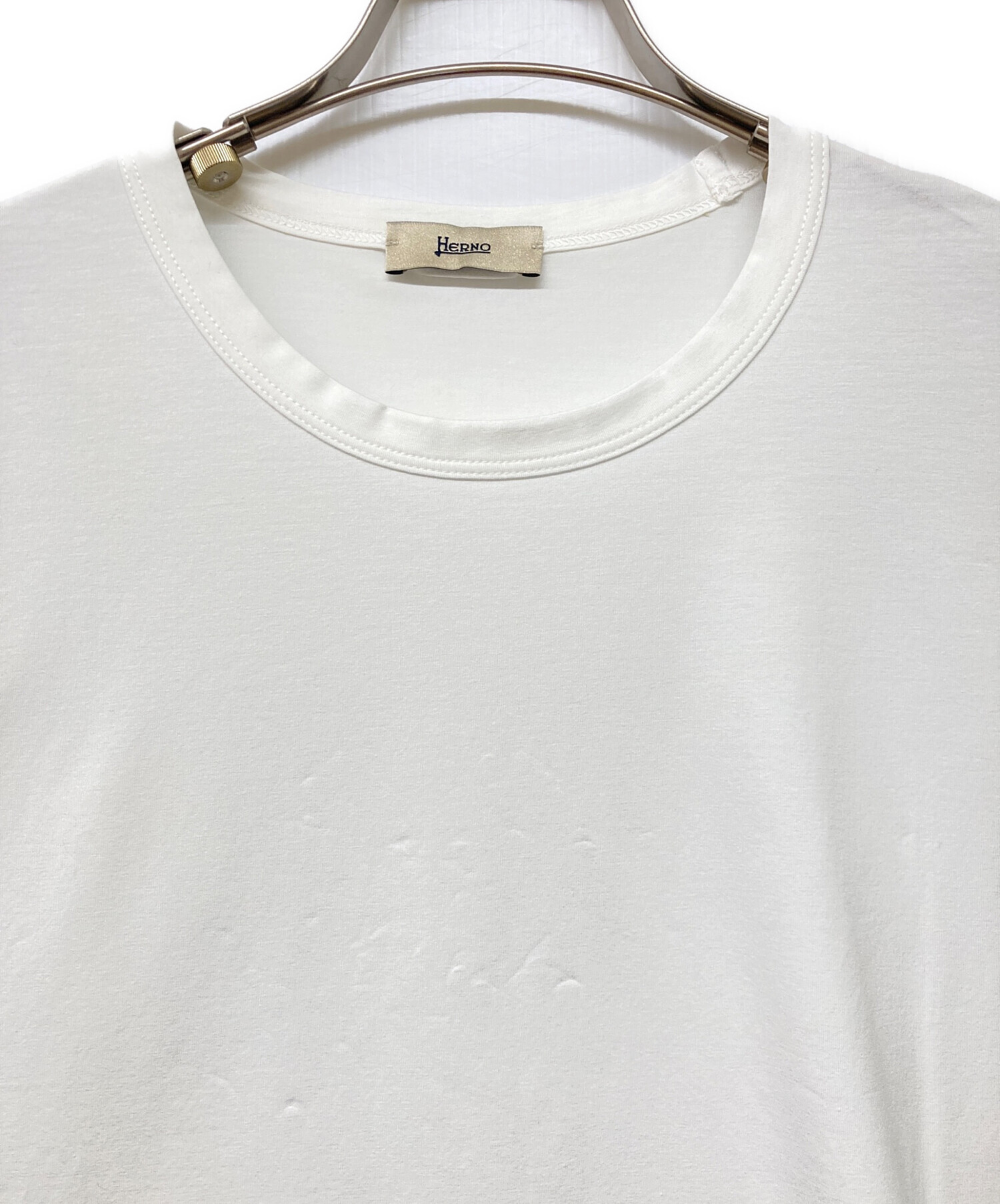 中古・古着通販】HERNO (ヘルノ) シルクスカーフ カットソー ホワイト