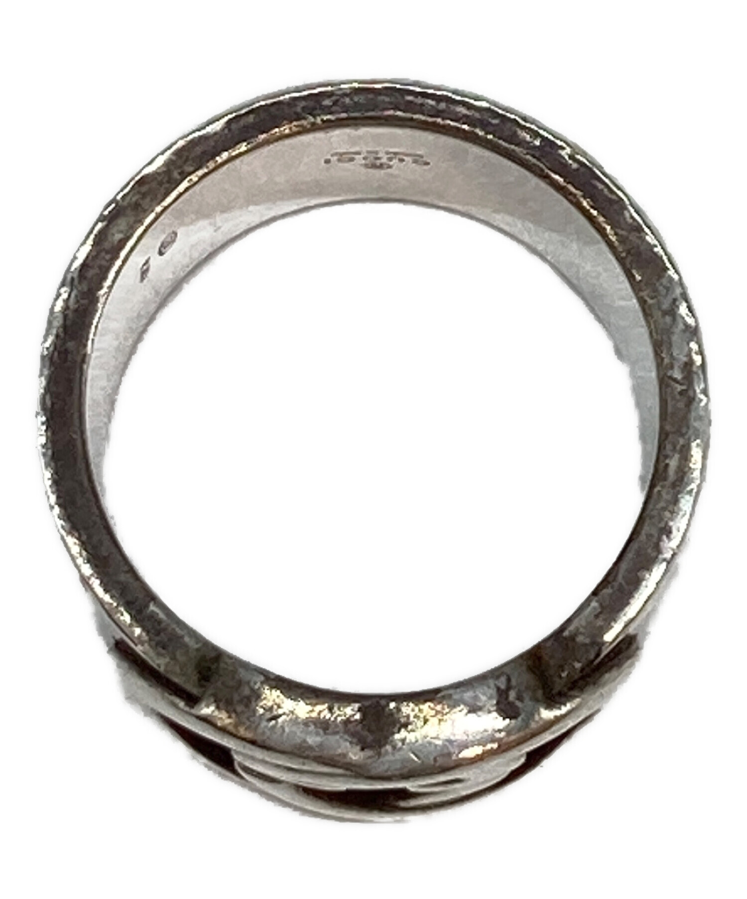 ★GUCCI♬インターロッキングシルバーリング9号刻印あり★used品 中古・古着通販】GUCCI (グッチ) インターロッキングGシルバーリング