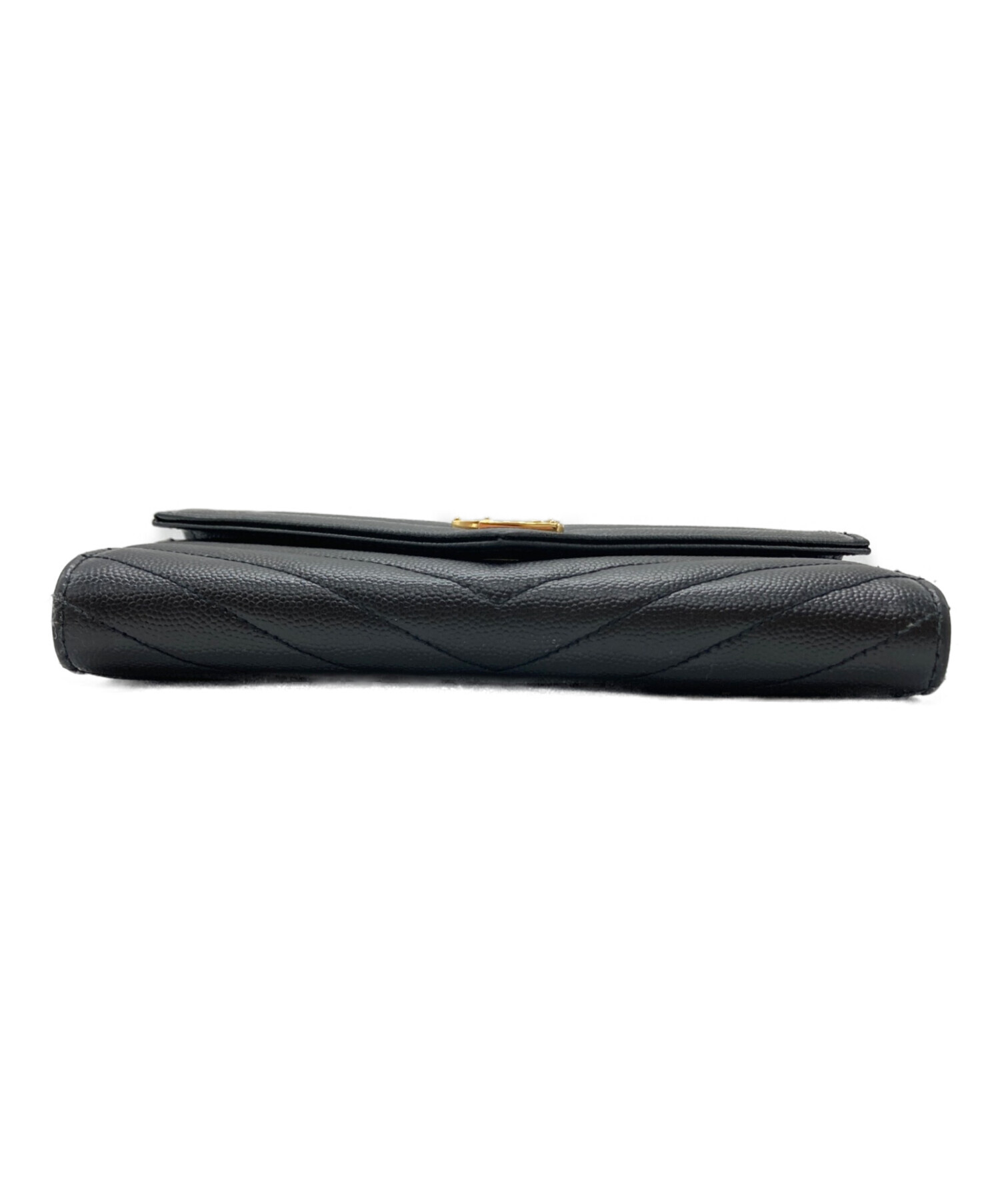 どーなつイヴサンローラン 長財布 カサンドラ YSL 金具 デカロゴ 中古・古着通販】Yves Saint Laurent (イヴサンローラン) カサンドラ