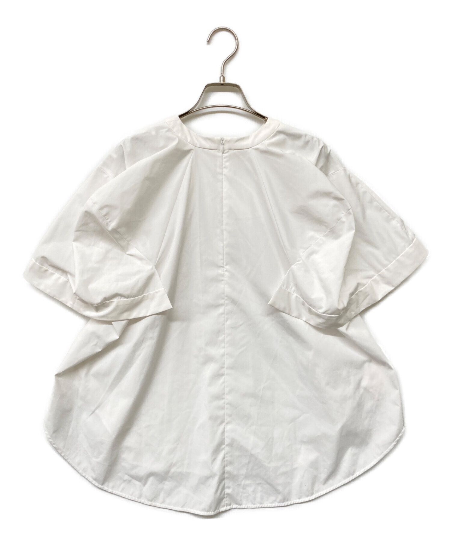 新品未使用　enfold wing-sleeves pullover ホワイト 中古・古着通販】ENFOLD (エンフォルド) 25AW WING-SLEEVES PULLOVER