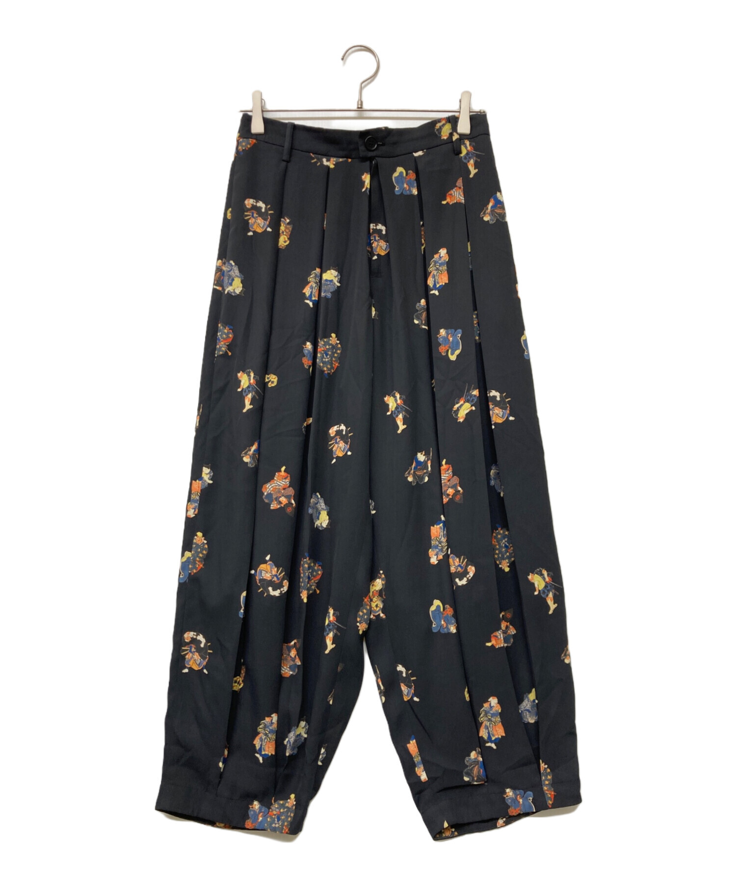 ＆ellecy アンドエルシー　パンツ 中古・古着通販】&ellecy (アンドエルシー) 総柄パンツ ブラック