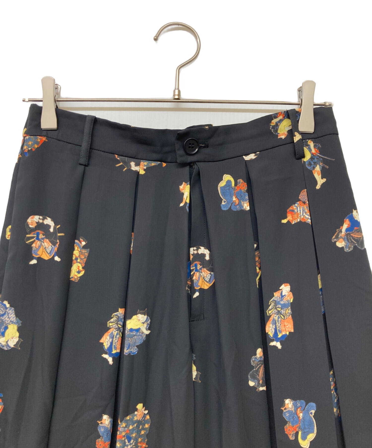 ＆ellecy アンドエルシー　パンツ 中古・古着通販】&ellecy (アンドエルシー) 総柄パンツ ブラック
