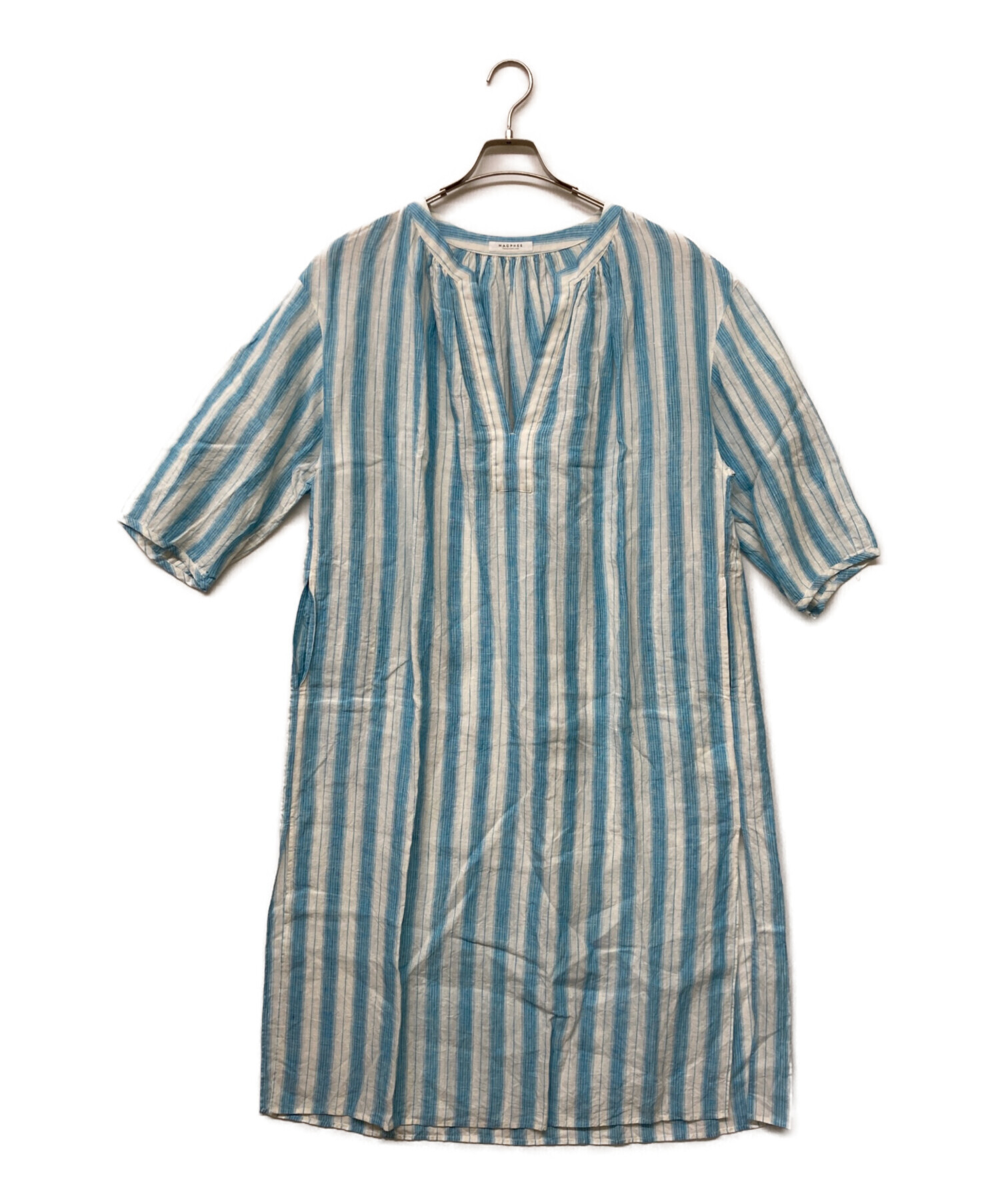 中古・古着通販】MACPHEE (マカフィー) フレンチリネン ギャザー