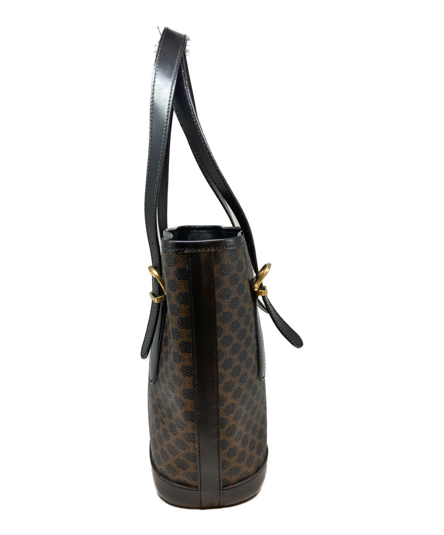 中古・古着通販】CELINE (セリーヌ) マカダムトートバッグ ブラウン