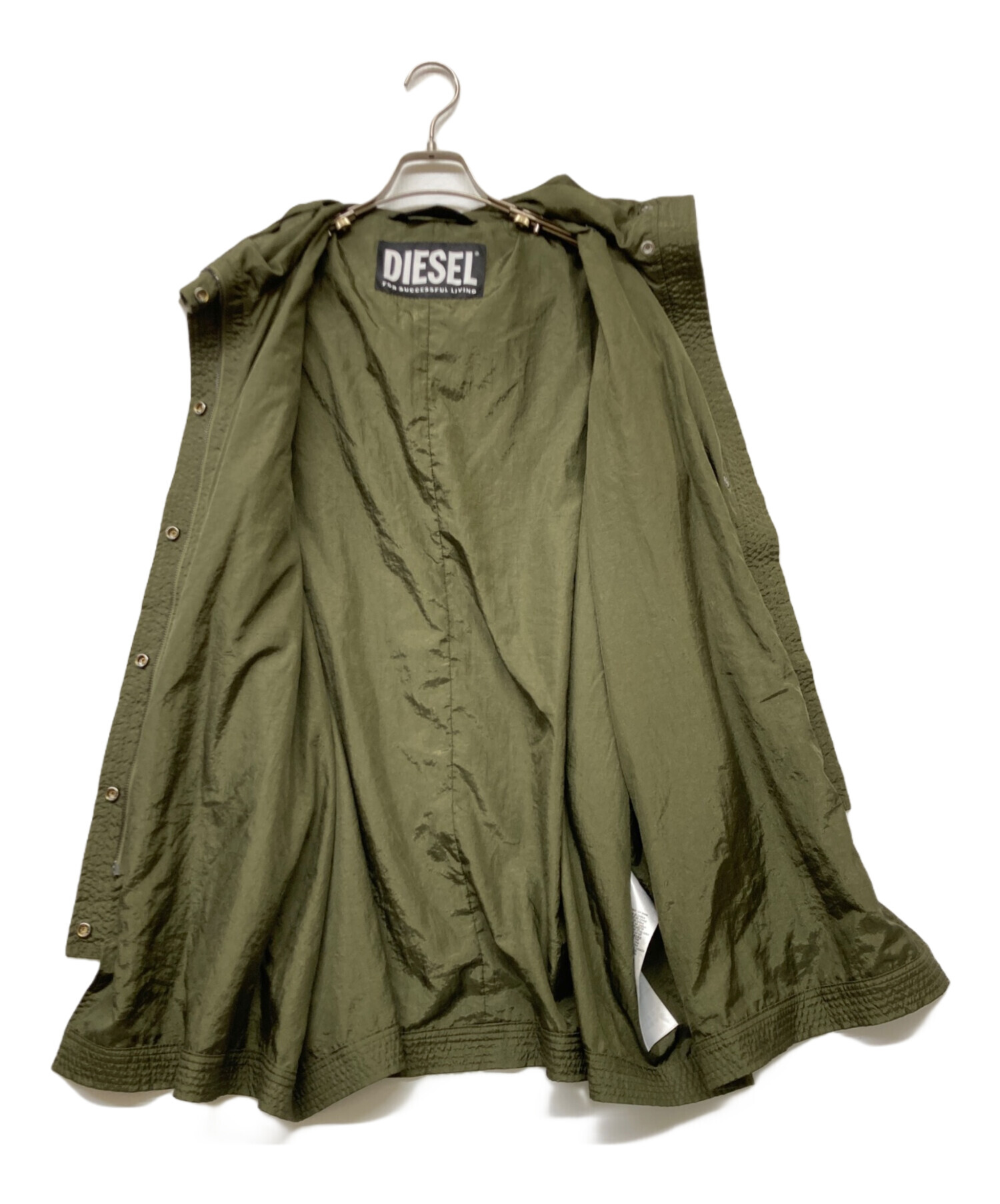中古・古着通販】DIESEL (ディーゼル) ナイロンフーデッドミリタリー