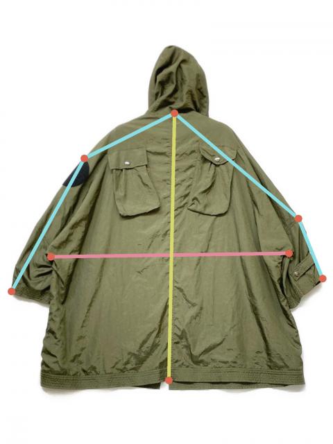 中古・古着通販】DIESEL (ディーゼル) ナイロンフーデッドミリタリー
